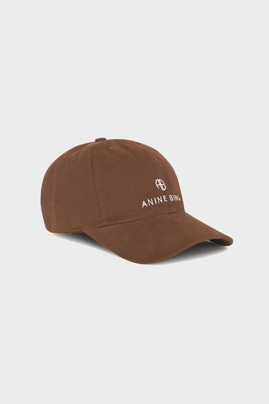 ANINE BING Jeremy Baseball Cap in Dark Camel
