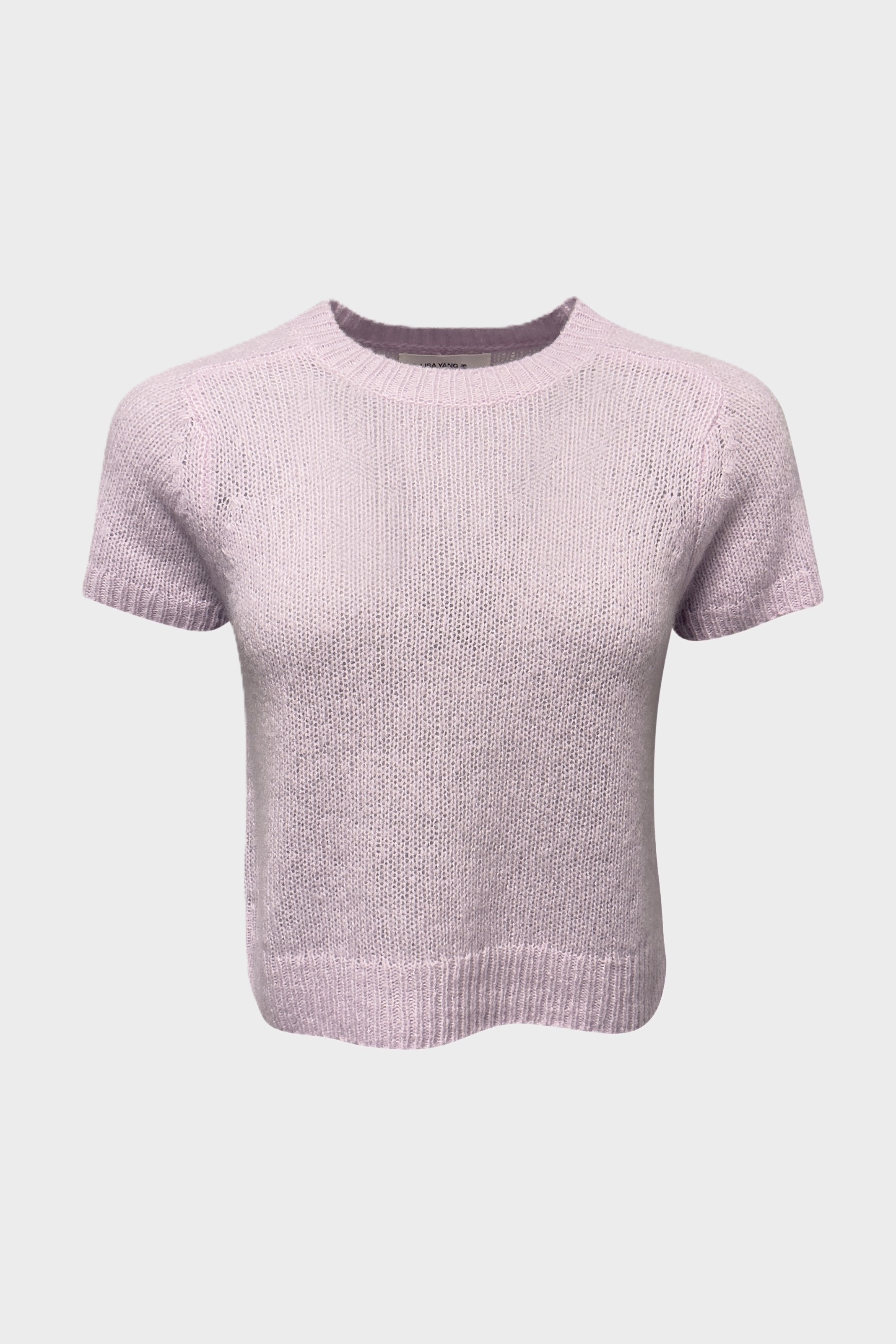 LISA YANG Siona Cashmere/Silk T-Shirt in Light Pink 2 / M-L