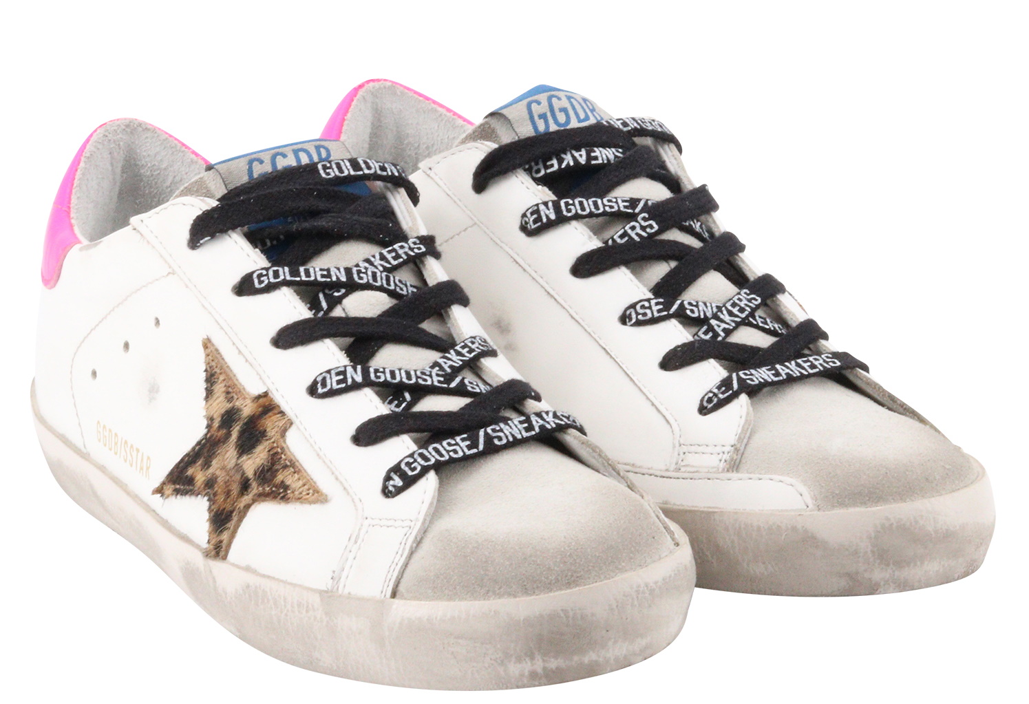 Golden Goose Superstar White/Leo Star/Pink