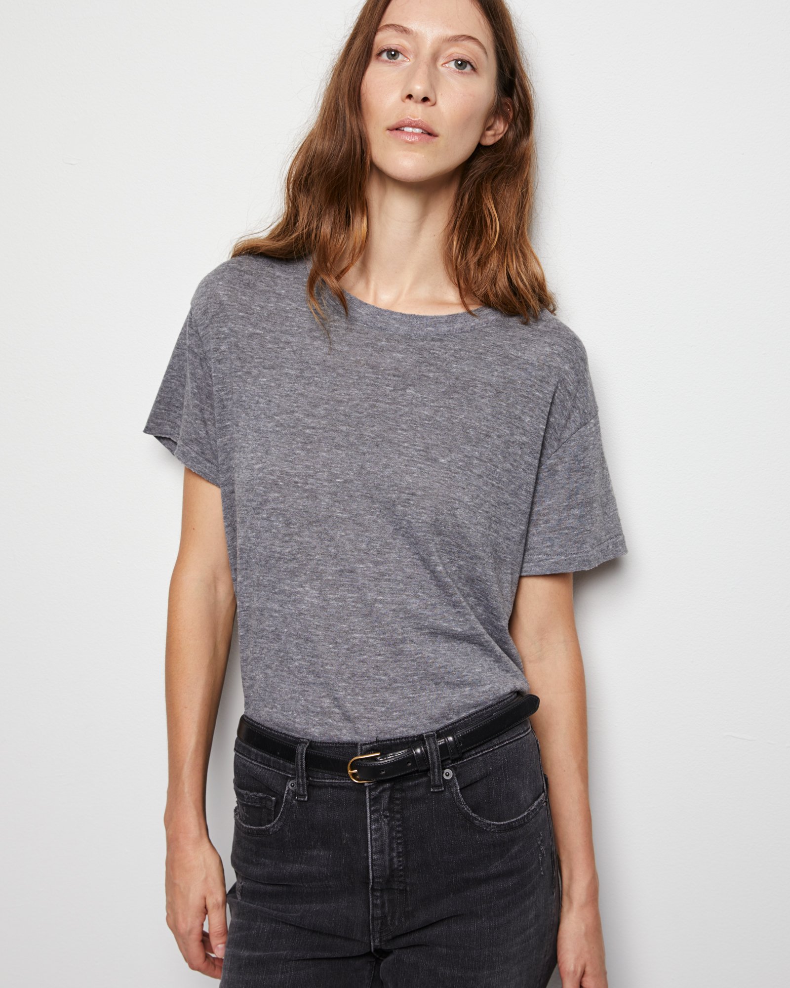 Nili Lotan Brady T-Shirt Heathergrey M