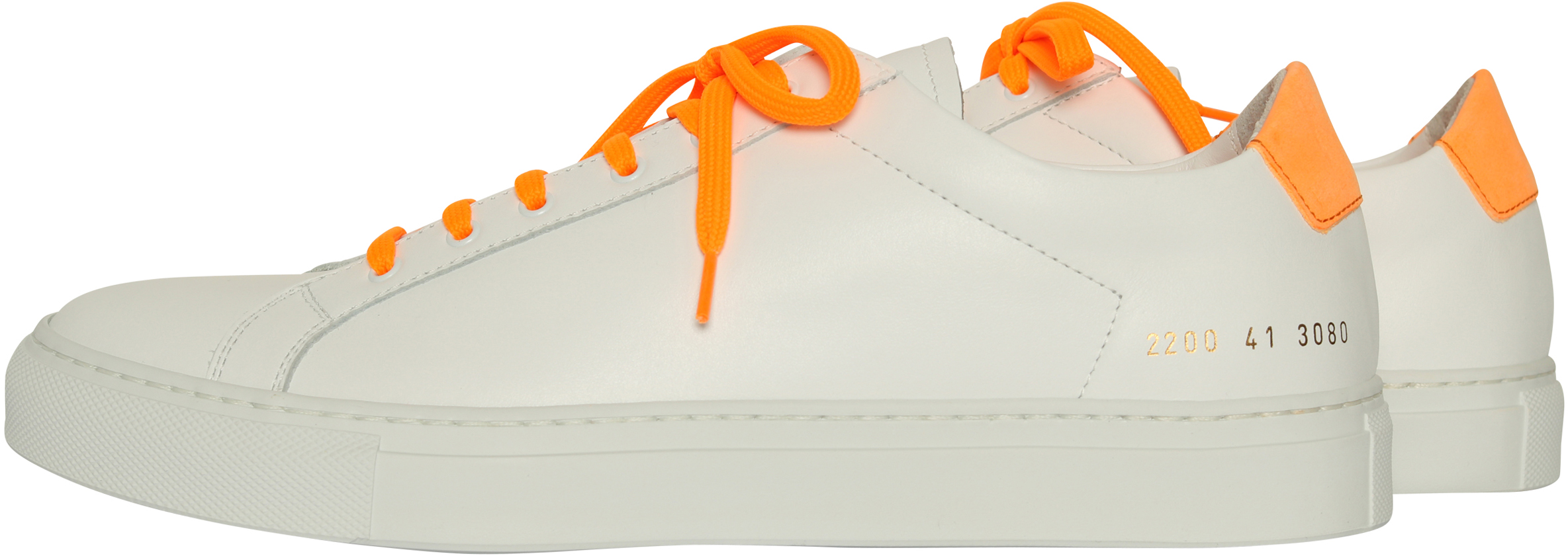 Common Projects Sneaker Retro Low Fluo White/Orange