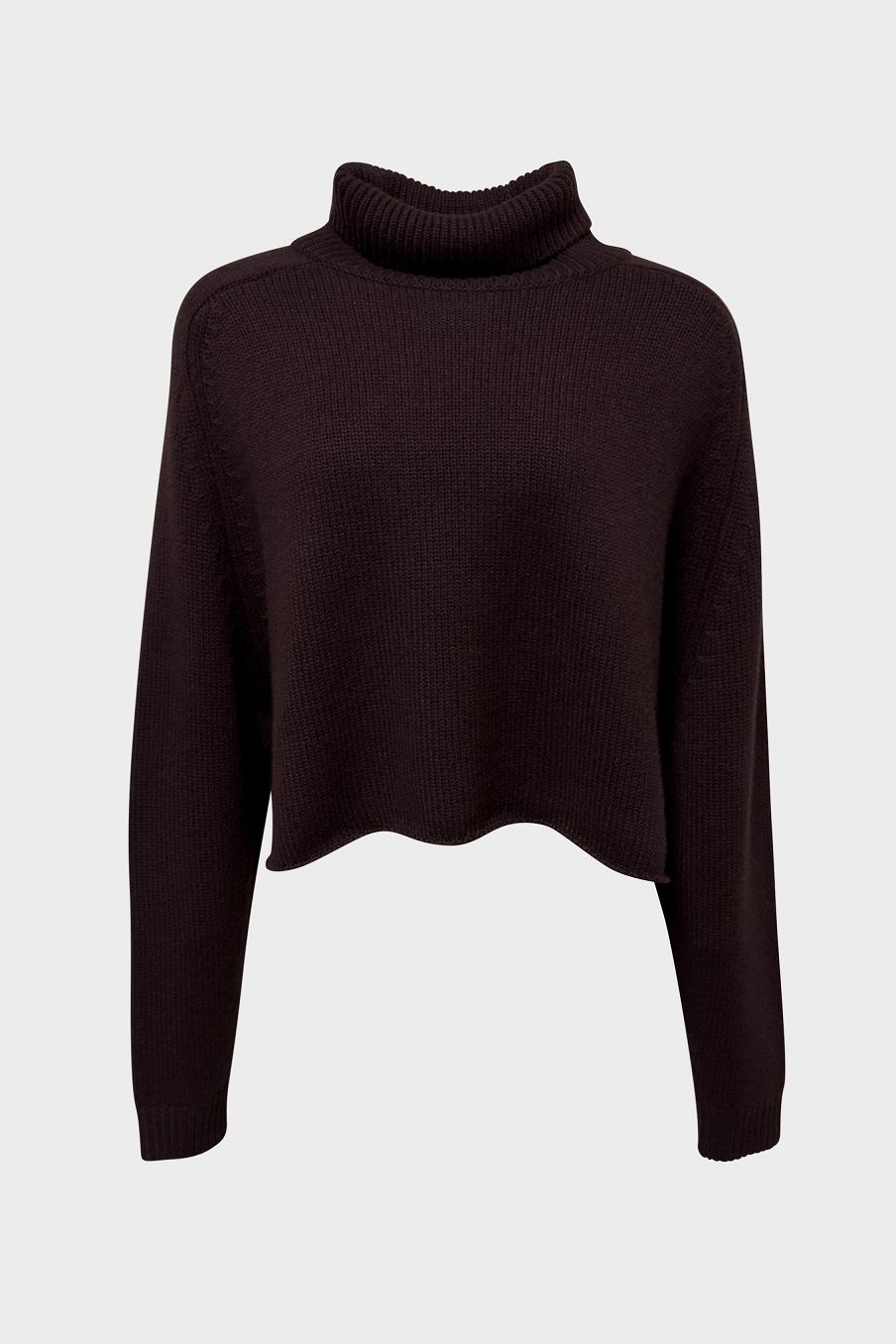 LISA YANG Cashmere Turtle Neck Sweater in Mahogany