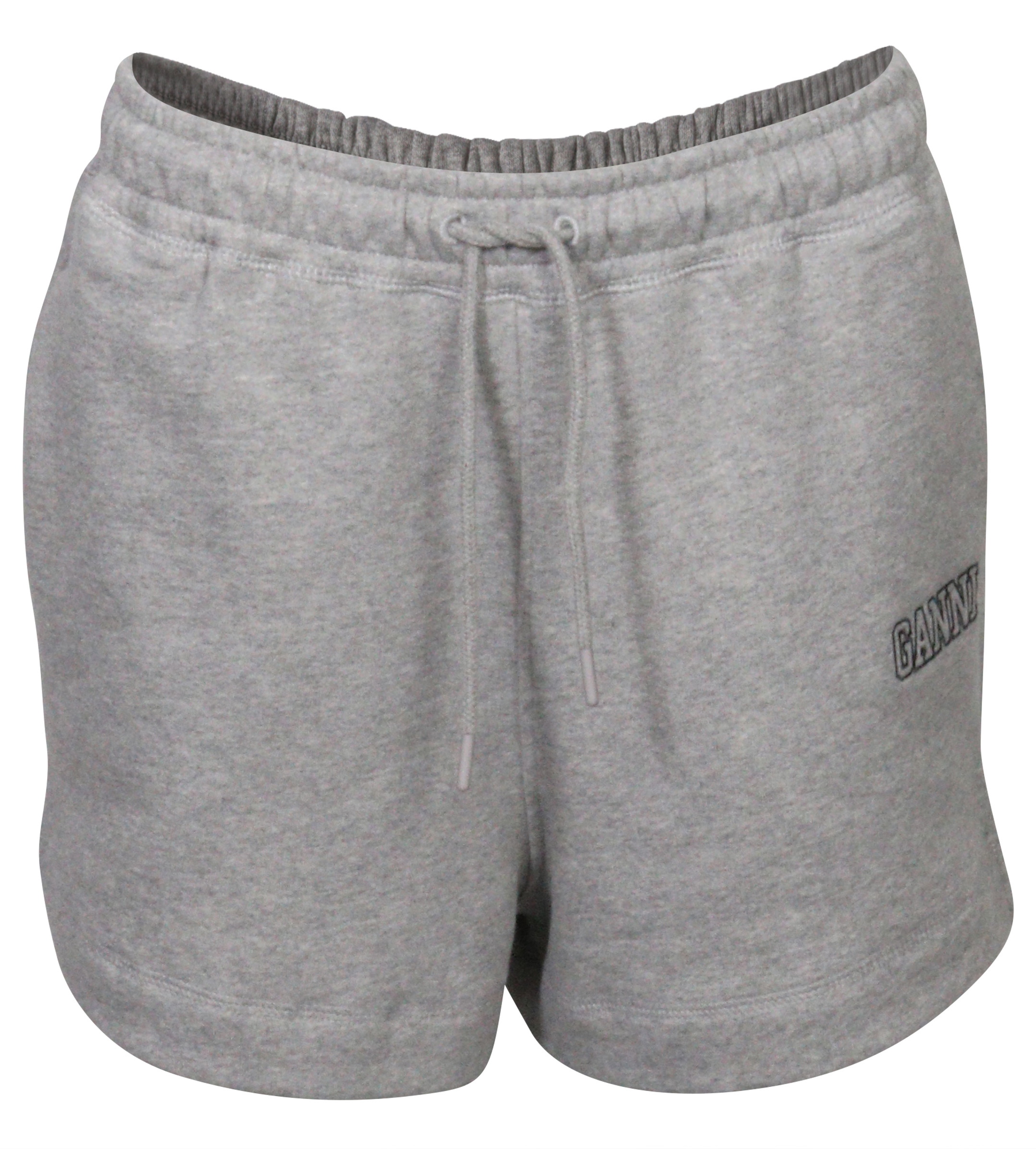 Ganni Drawstring Sweat Shorts Software Isoli Heathergrey