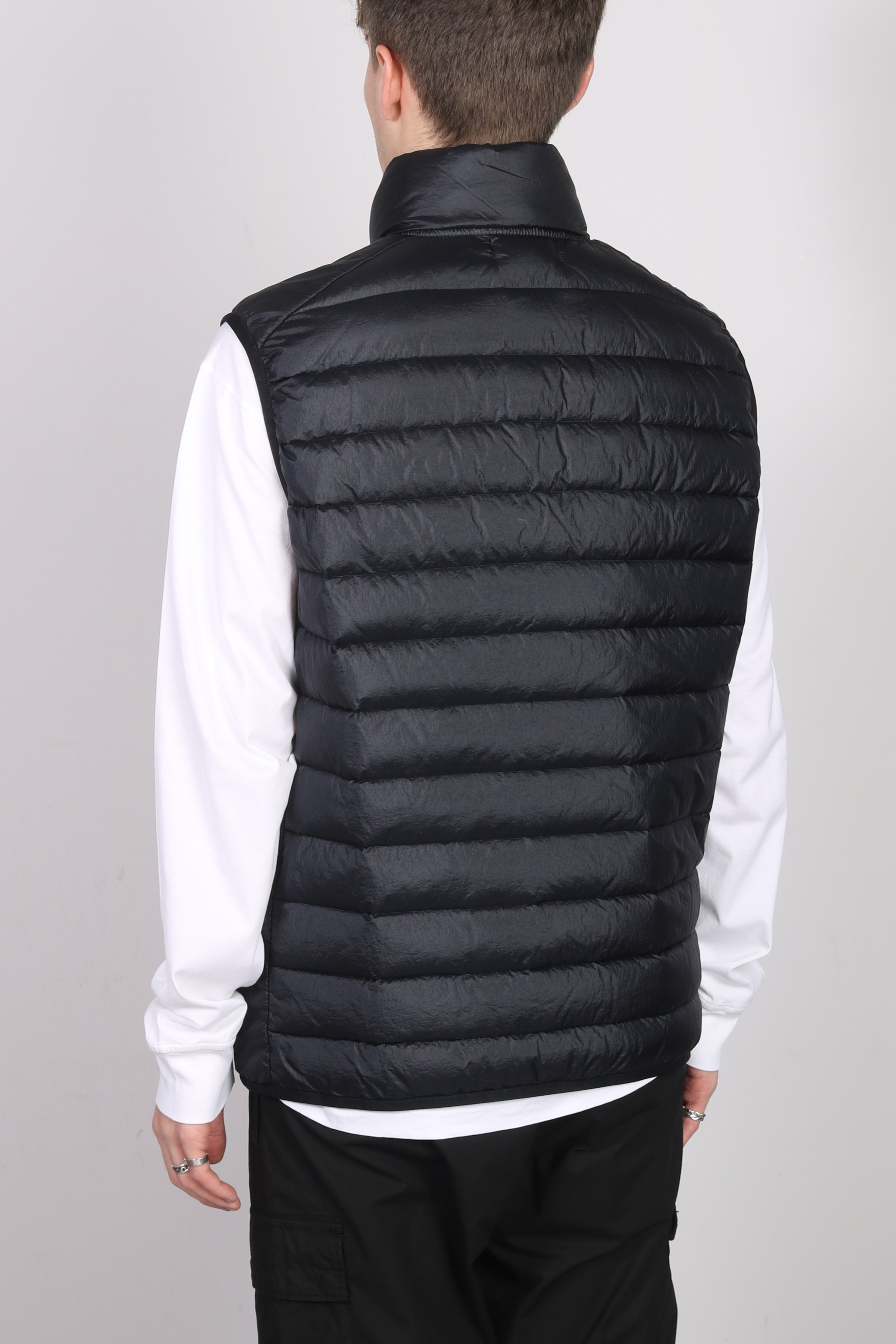 STONE ISLAND Down Vest in Navy S