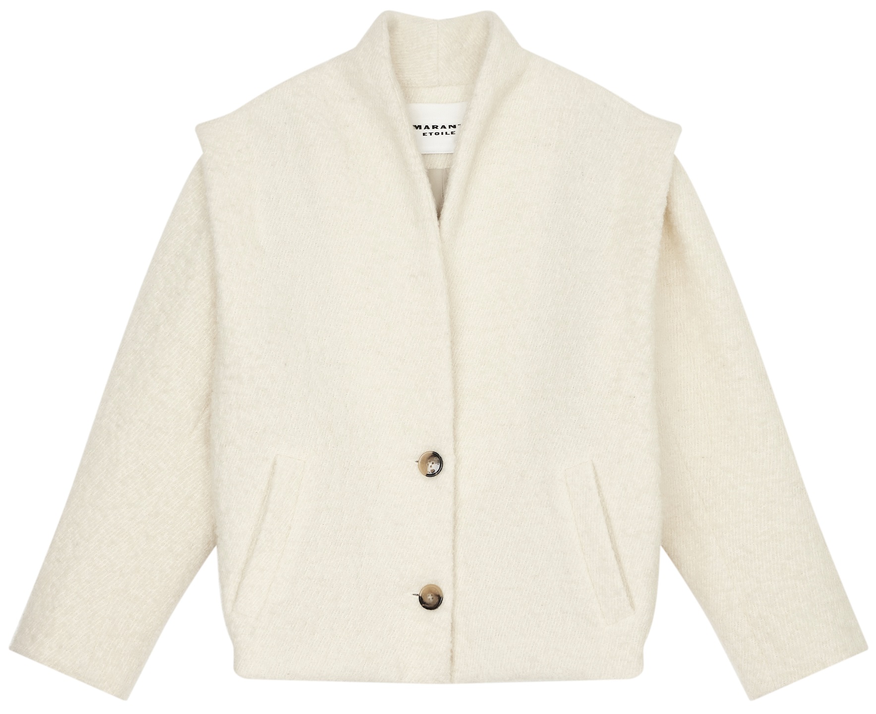 ISABEL MARANT ÉTOILE Drogo Wool Jacket in Ecru