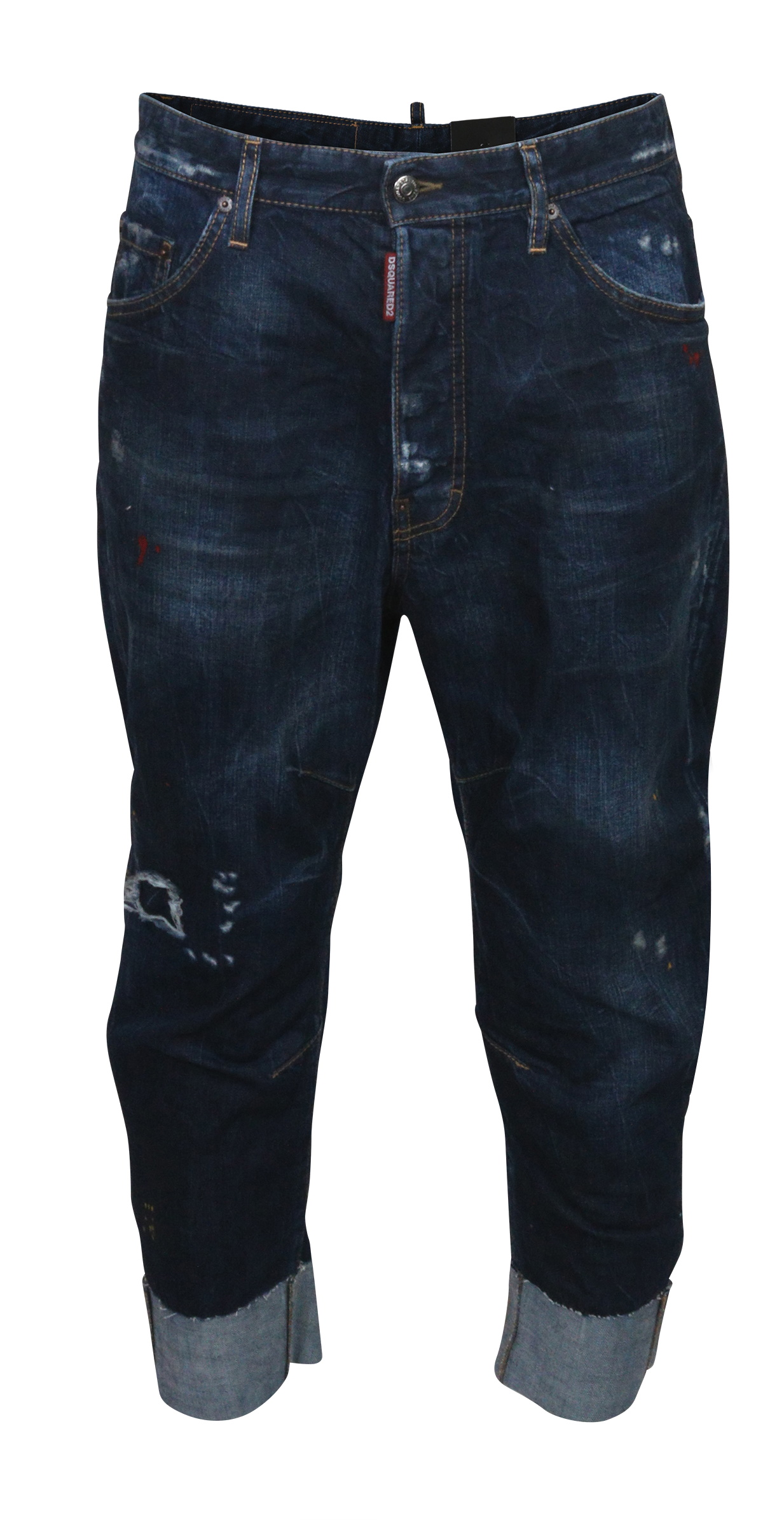 Dsquared Combat Jeans Wire Inside Blue Washed