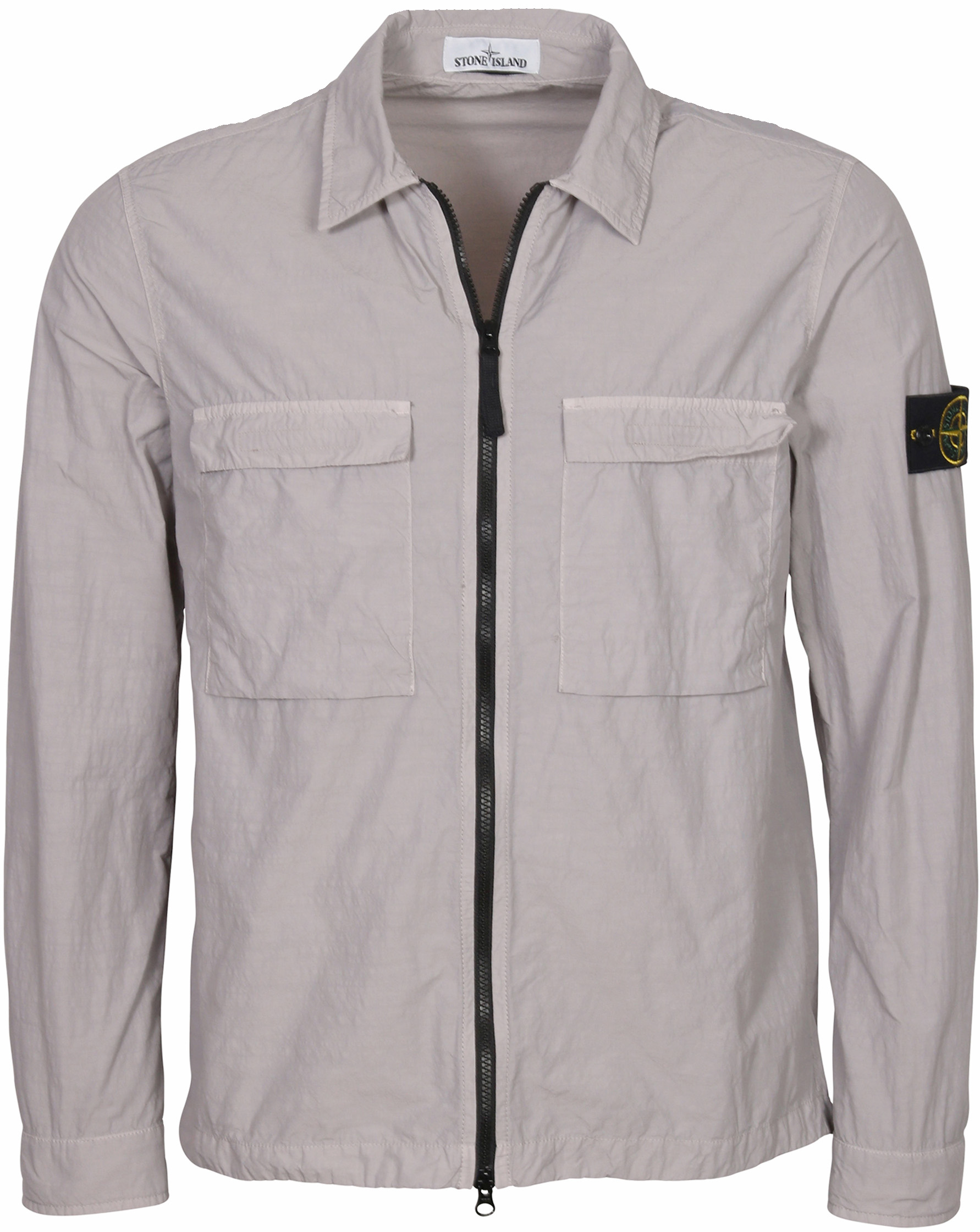 Stone Island Nylon Overshirt Light Grey