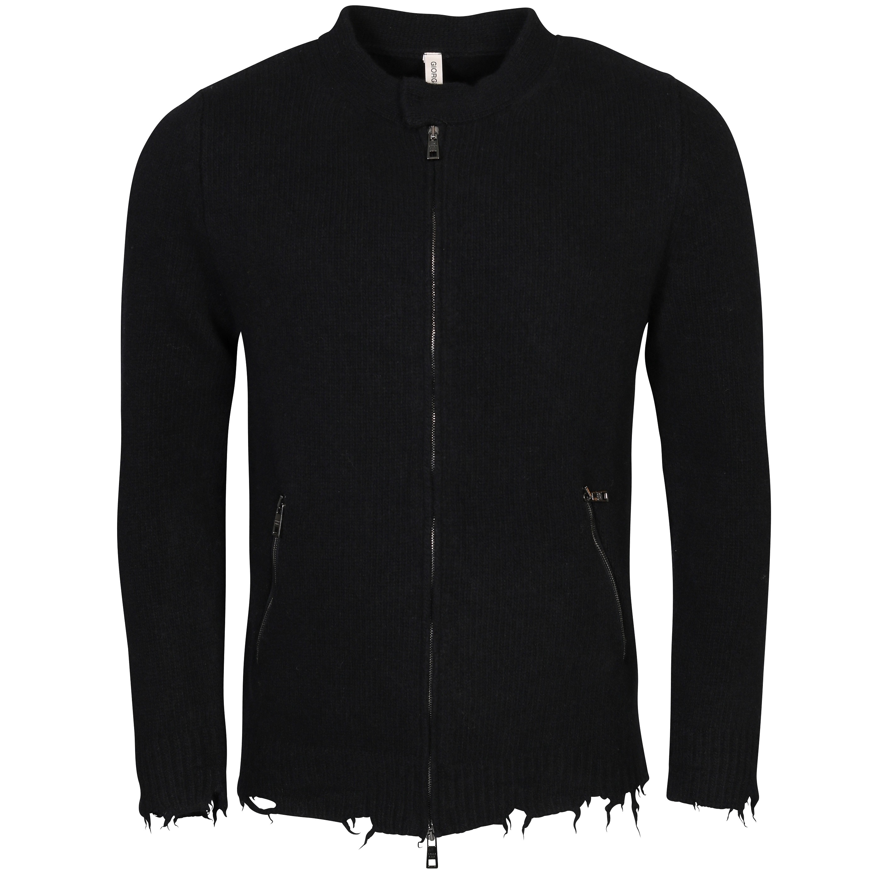 Giorgio Brato Biker Wool Jacket in Black