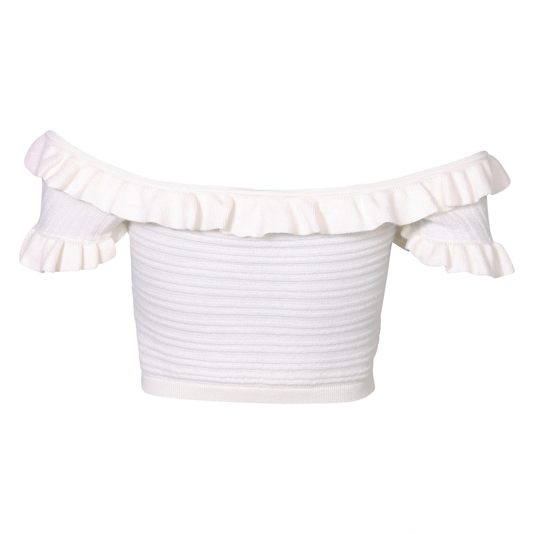 FLONA Cashmere Top in Off White M