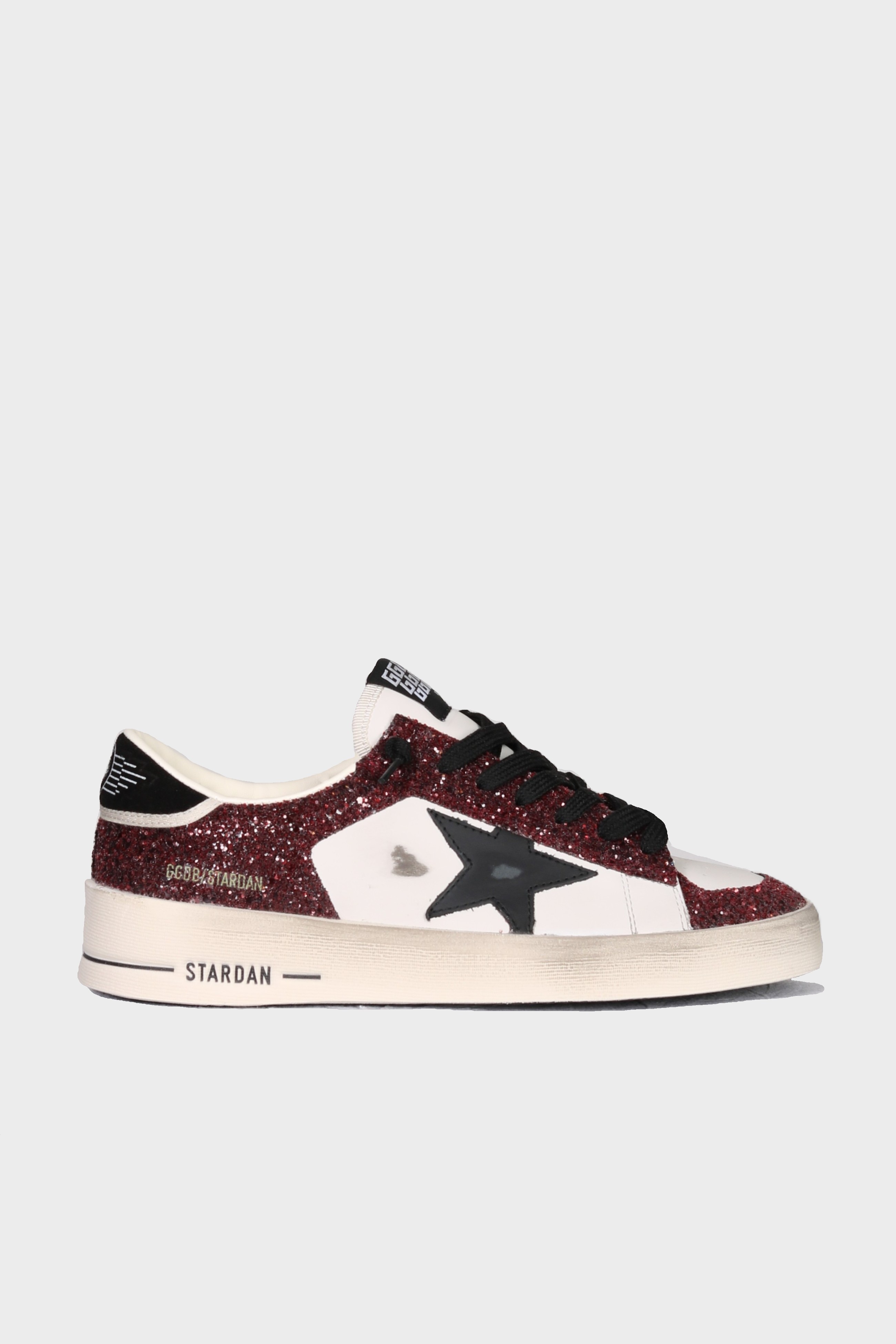GOLDEN GOOSE Stardan in Bordeaux/Black/White