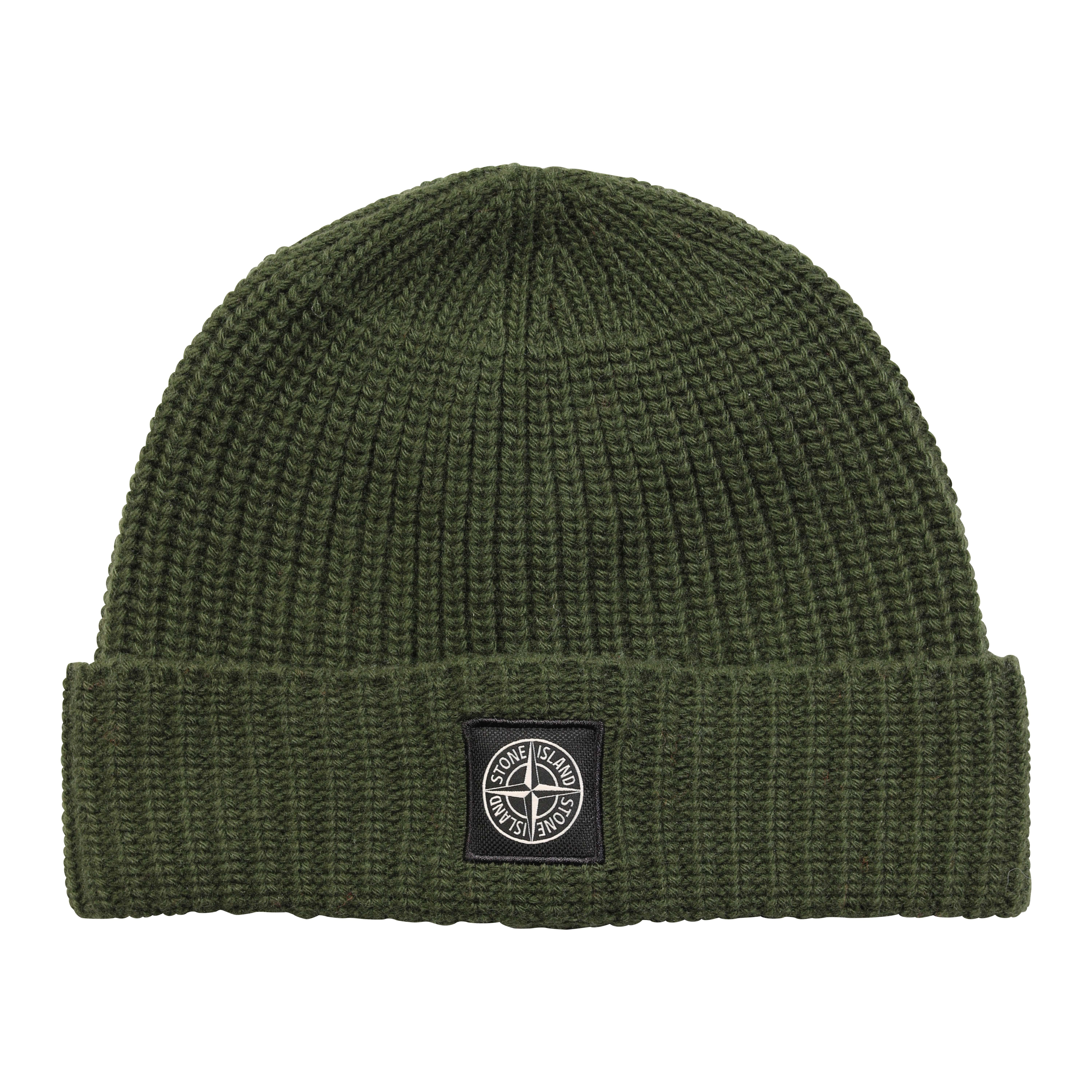 Stone Island Knit Cap in Olive