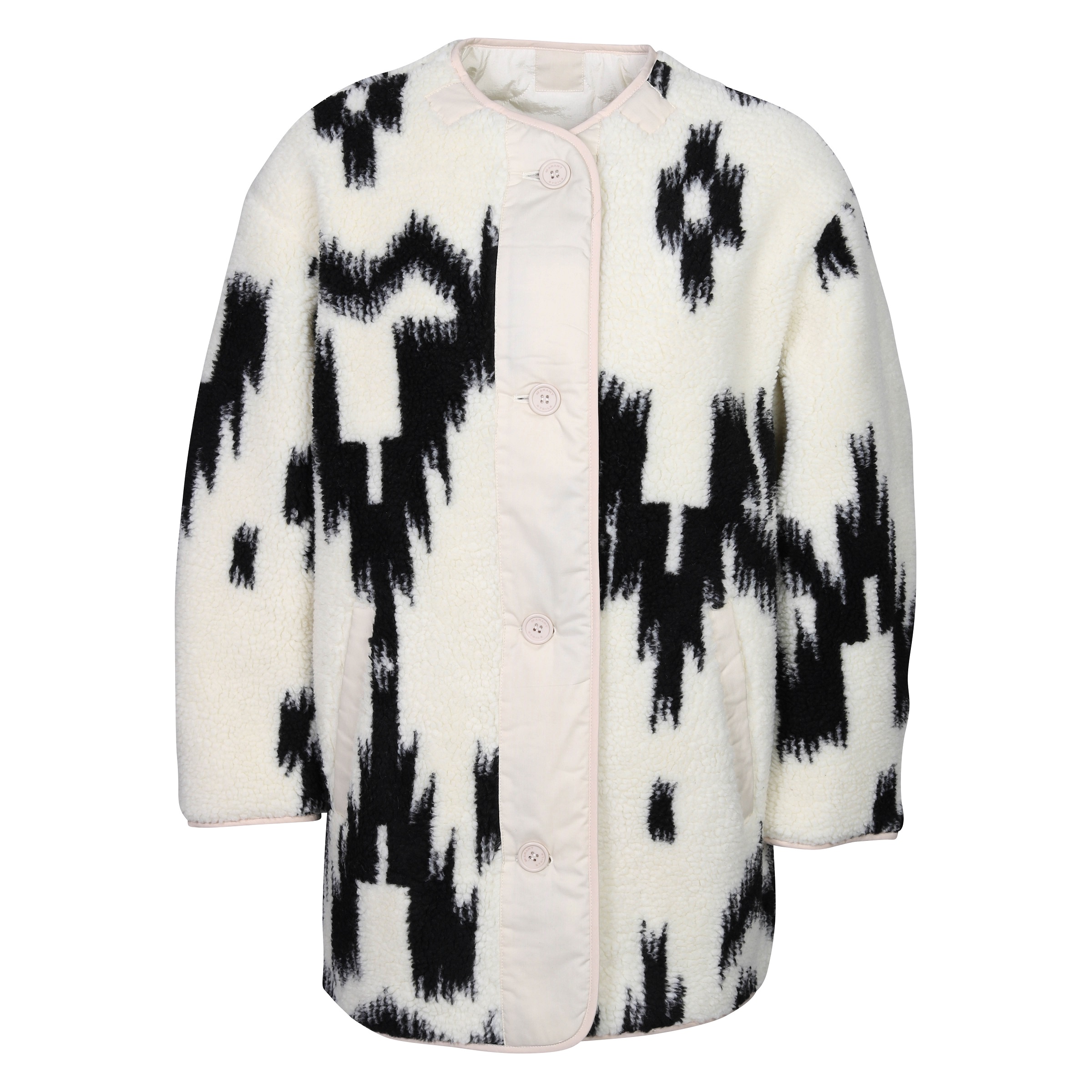 Isabel Marant Étoile Himemma Reversible Coat in Ecru/Black