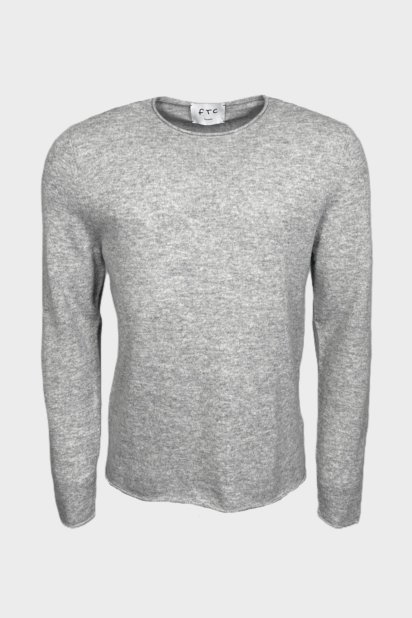 FTC Cashmere Pullover in Silver Stone