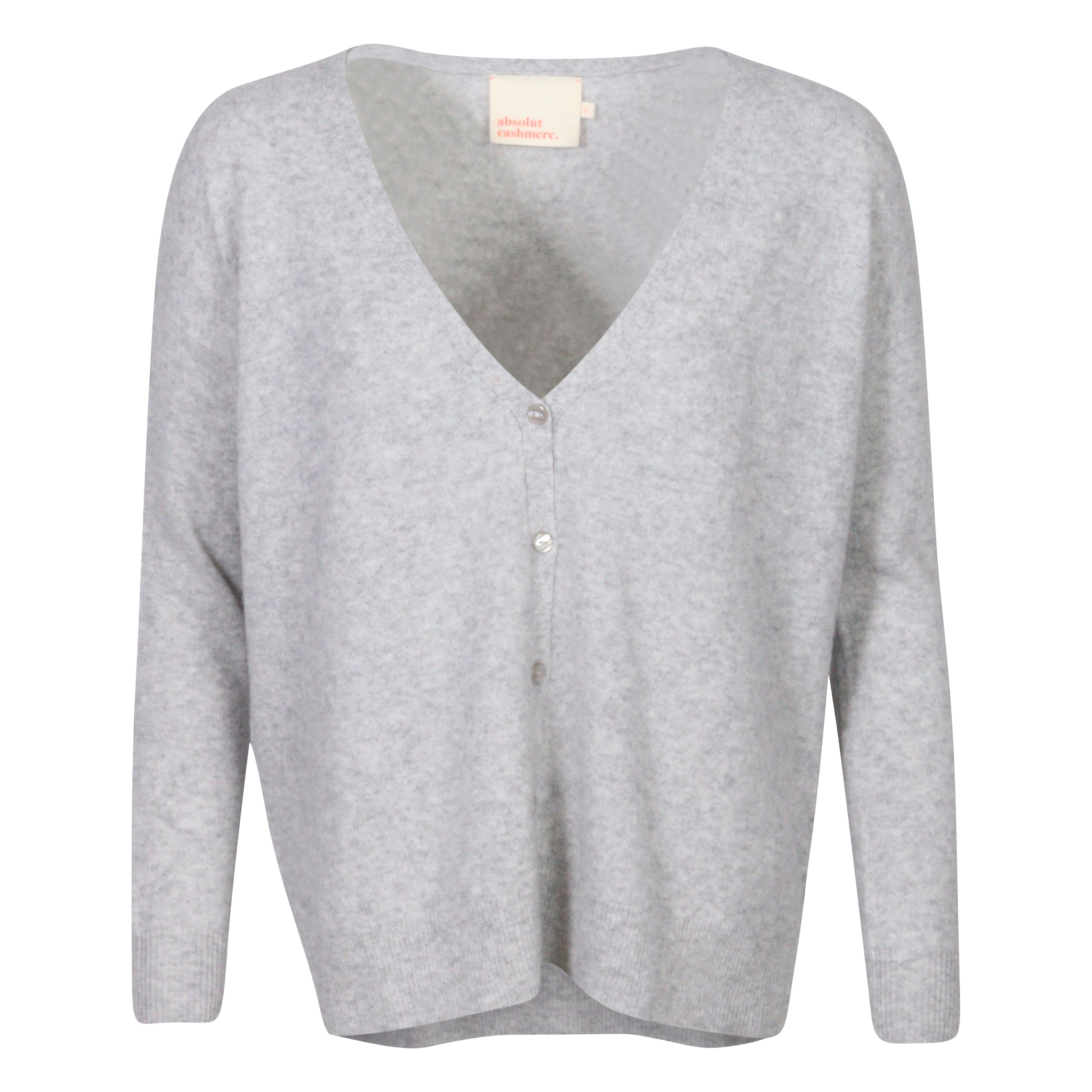 Absolut Cashmere Oversized Cardigan Light Grey Melange S