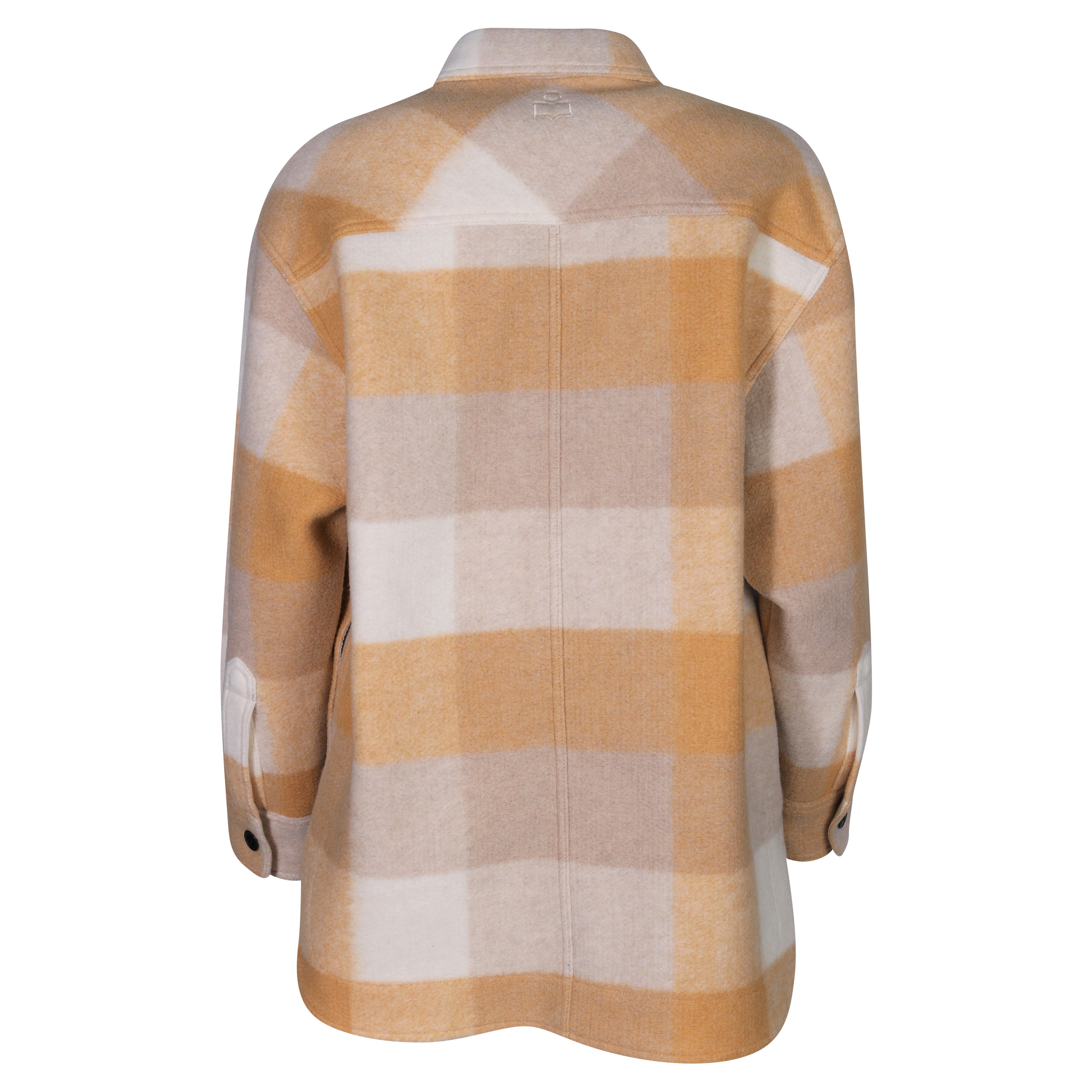 Isabel Marant Étoile Oversized Check Overshirt Harveli in Honey