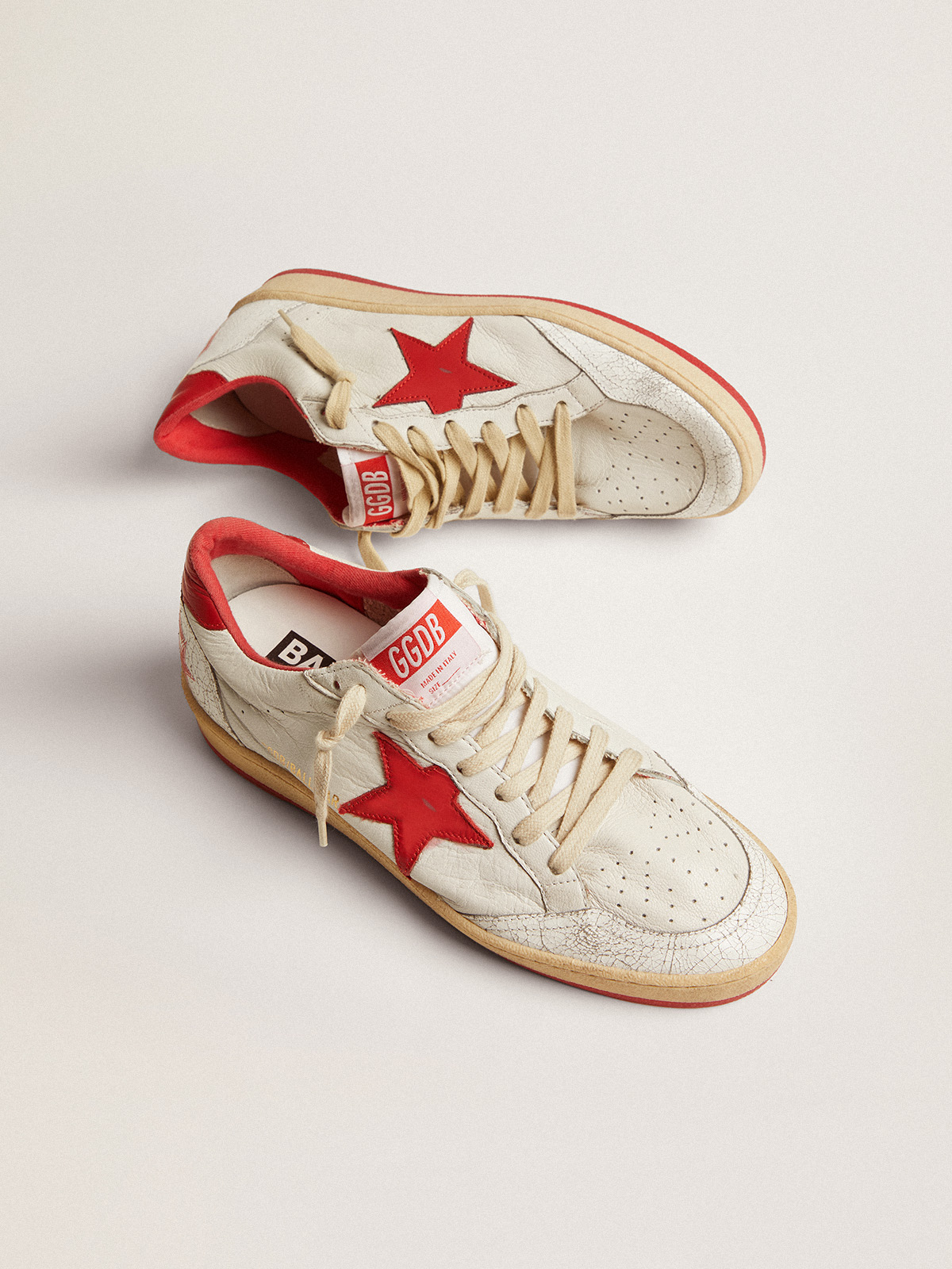 Golden Goose Ballstar Nappa Upper Matt Leather Star Crack Toe