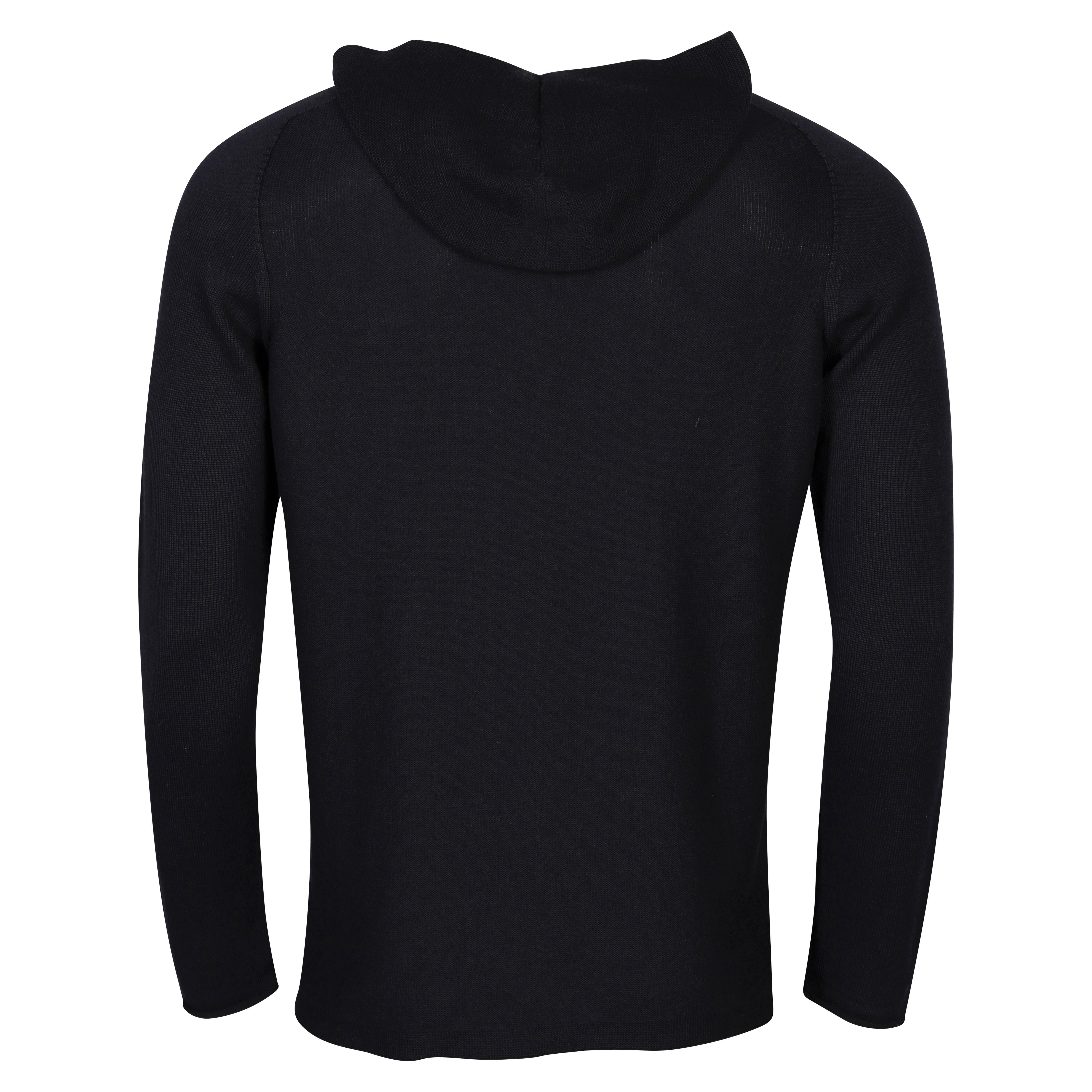 Hannes Roether Cotton/Cashmere Hoodie in Navy