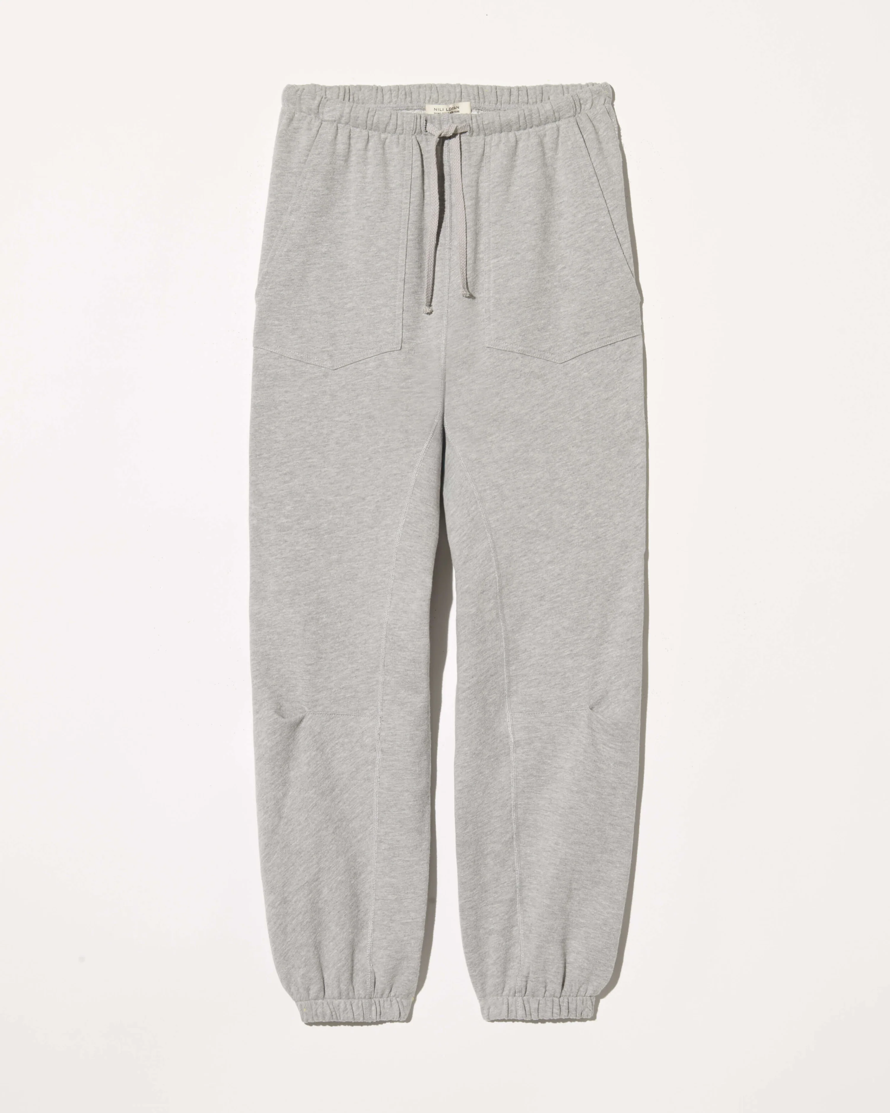 NILI LOTAN Dulce Sweatpant in Heather Grey L