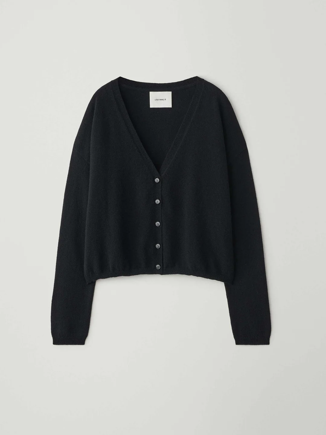 LISA YANG Abby Cashmere Cardigan in Black