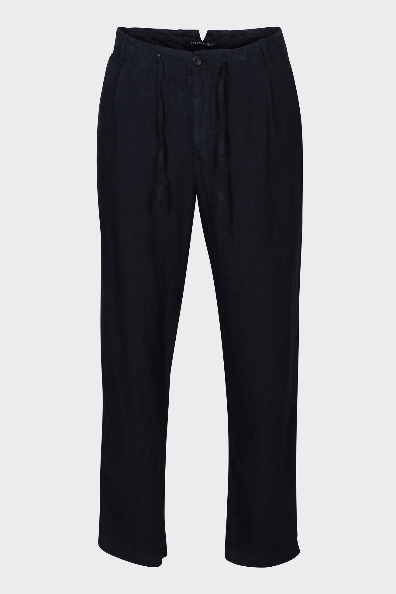 HANNES ROETHER Linen Pant in Dark Navy HANNES ROETHER Linen Pant in Dark Navy