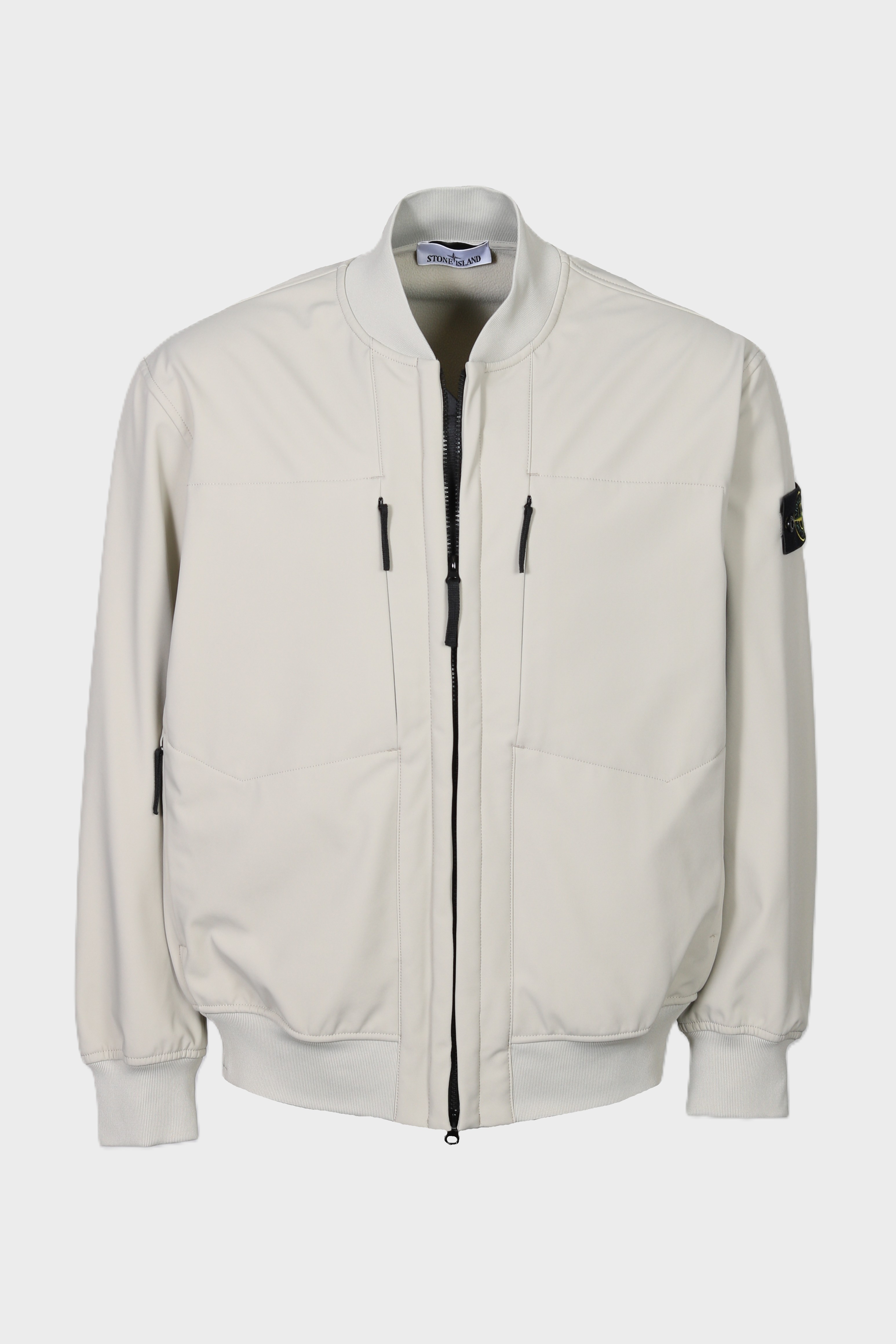 STONE ISLAND Soft Shell-R e.dye® Technology Bomber Jacket in Stone