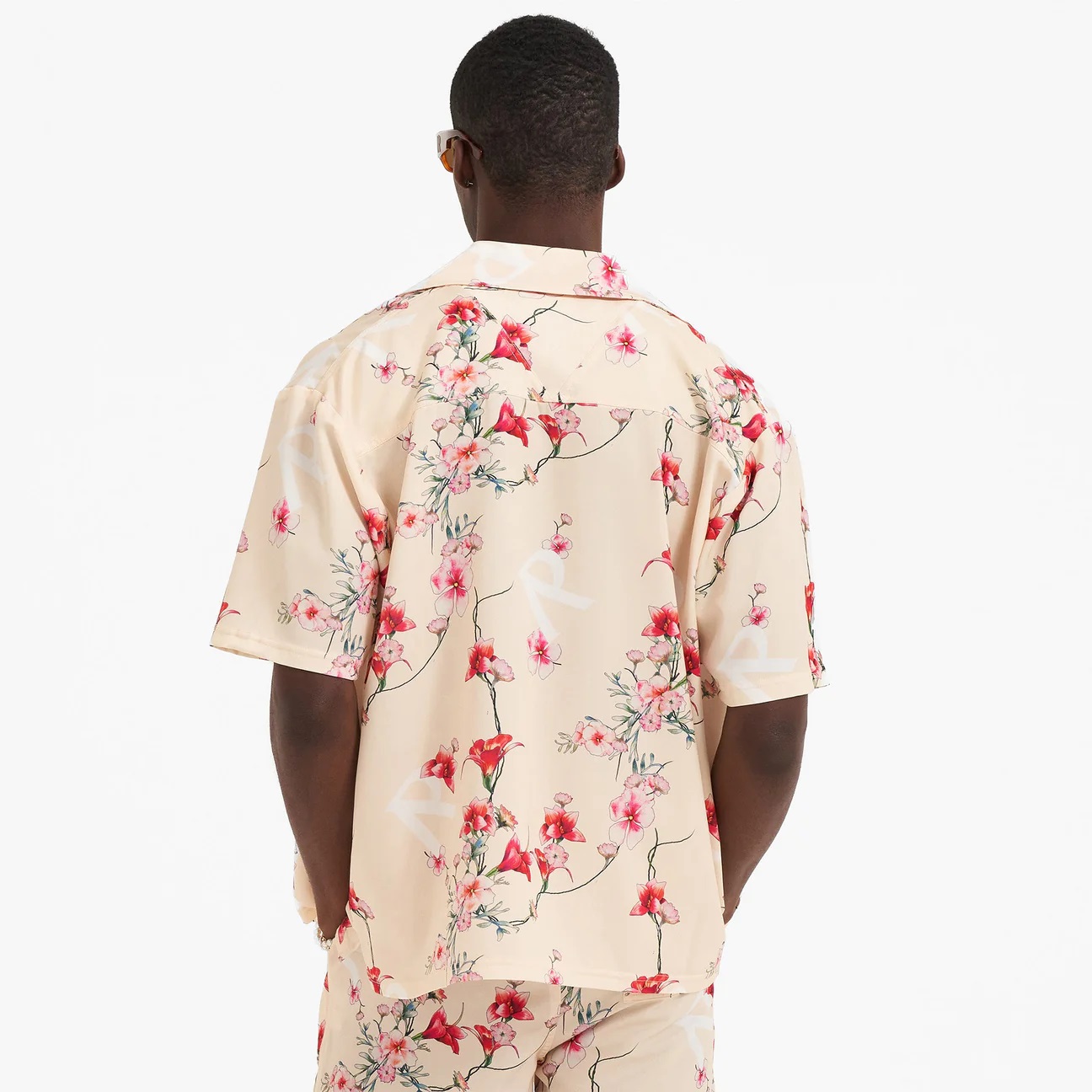 REPRESENT Floral Shirt in Cream XL