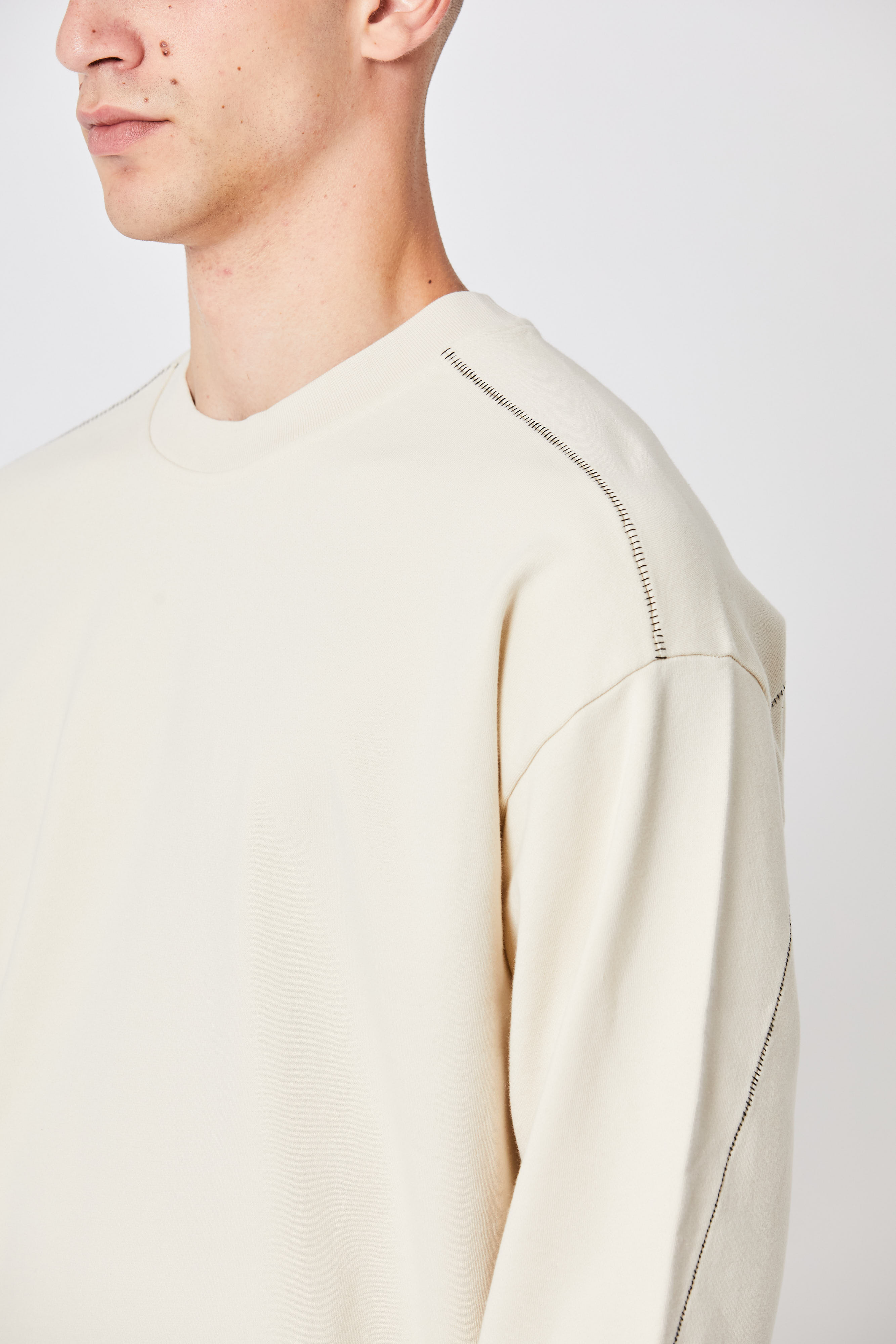 Thom Krom Oversize Sweatshirt in Ivory