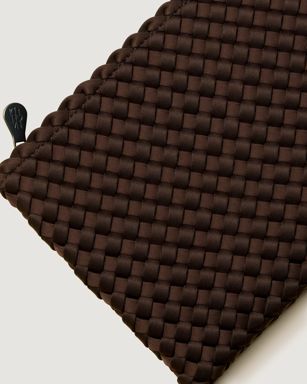 NAGHEDI Handwoven Small Tote St. Barth in Chocolate