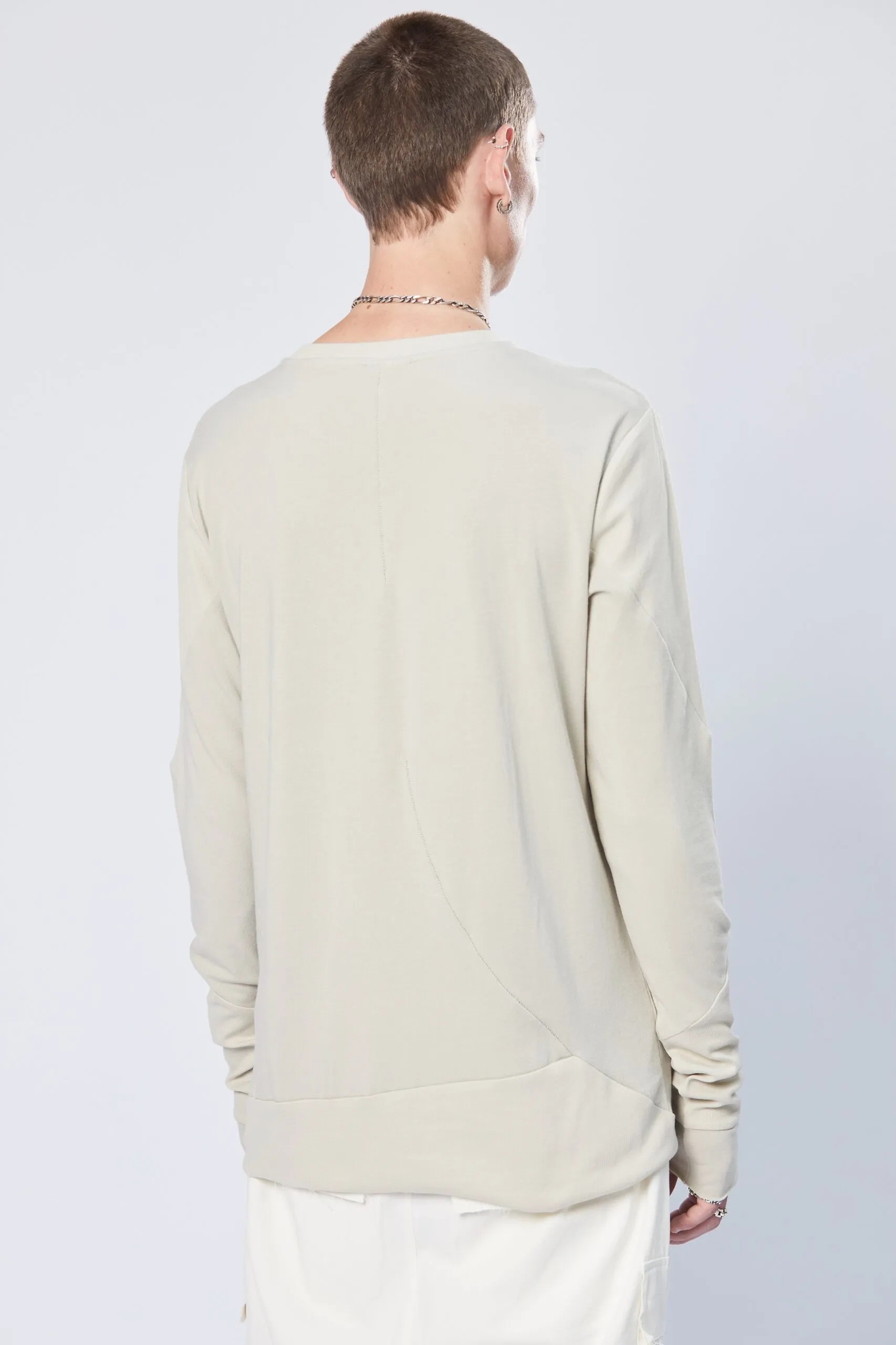 THOM KROM Longsleeve in Sand Shell XL