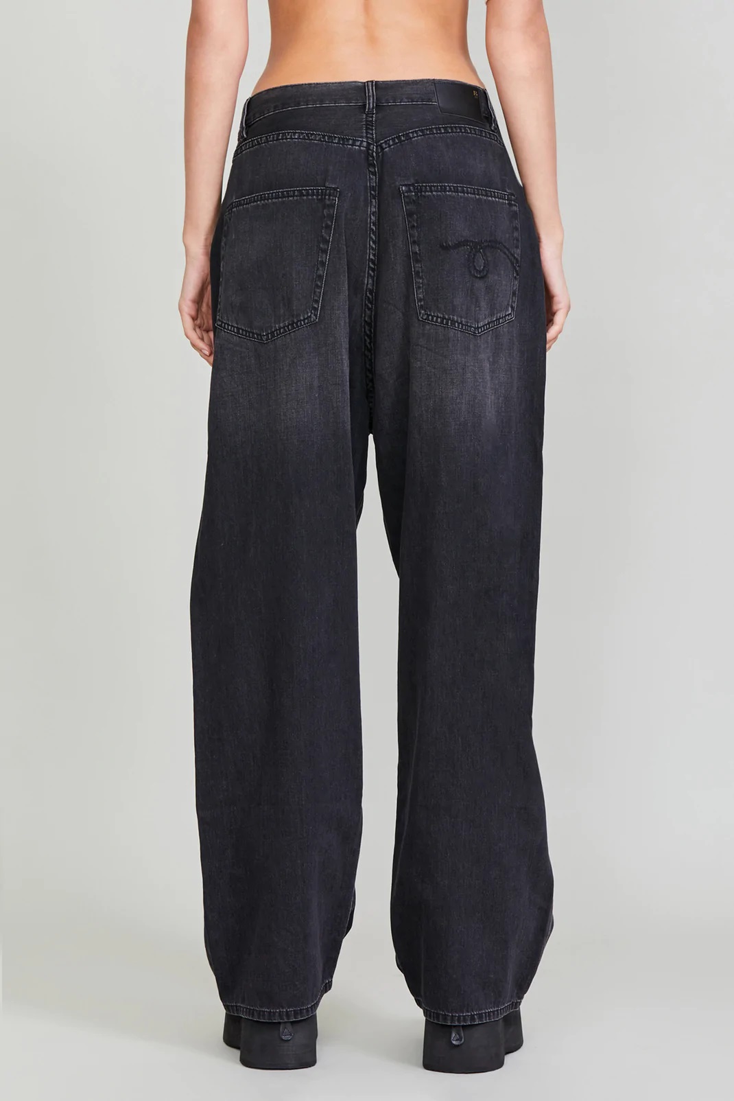 R13 Venti Jeans in Elmore Black 27