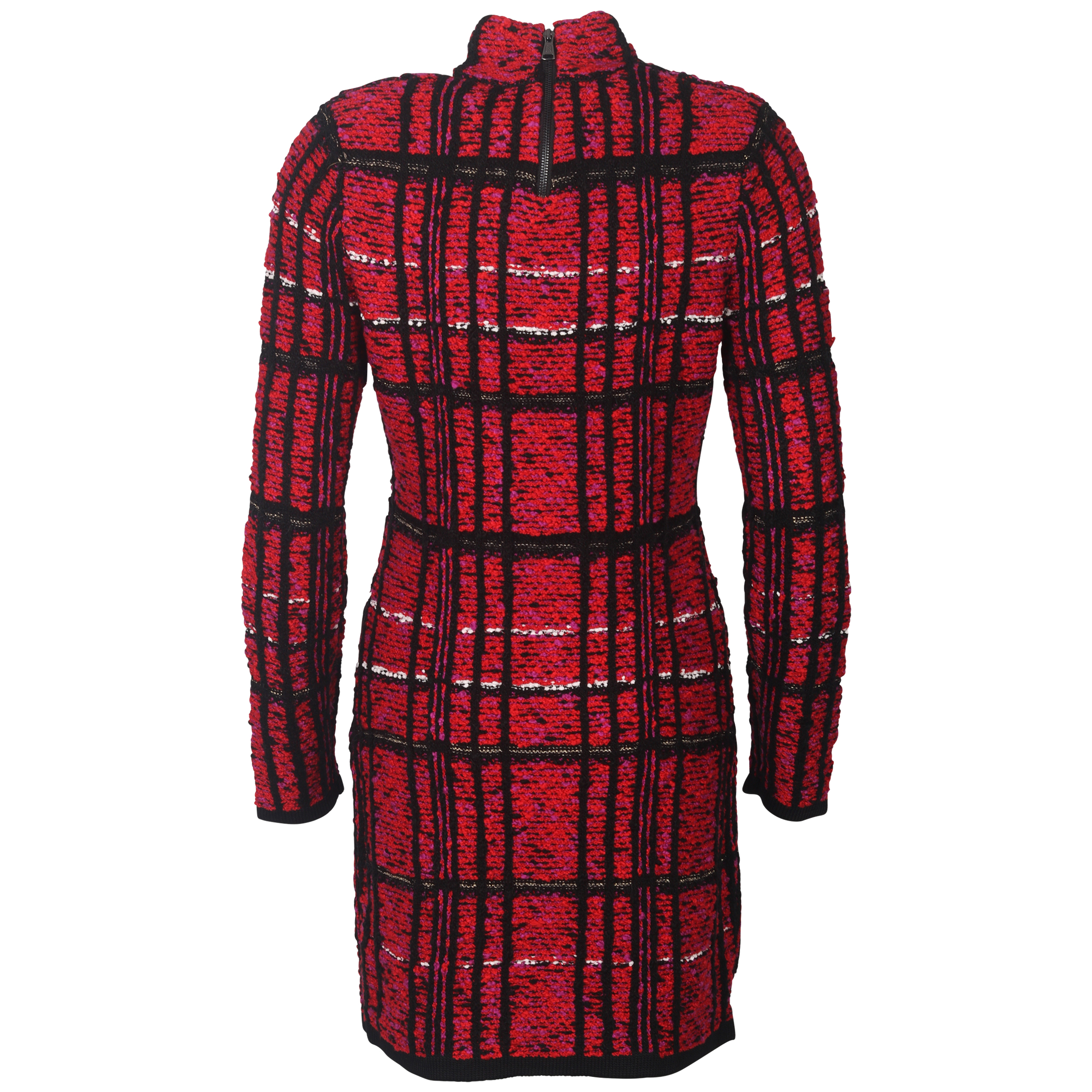 nikkie kleid kiara rot-schwarz kariert 36