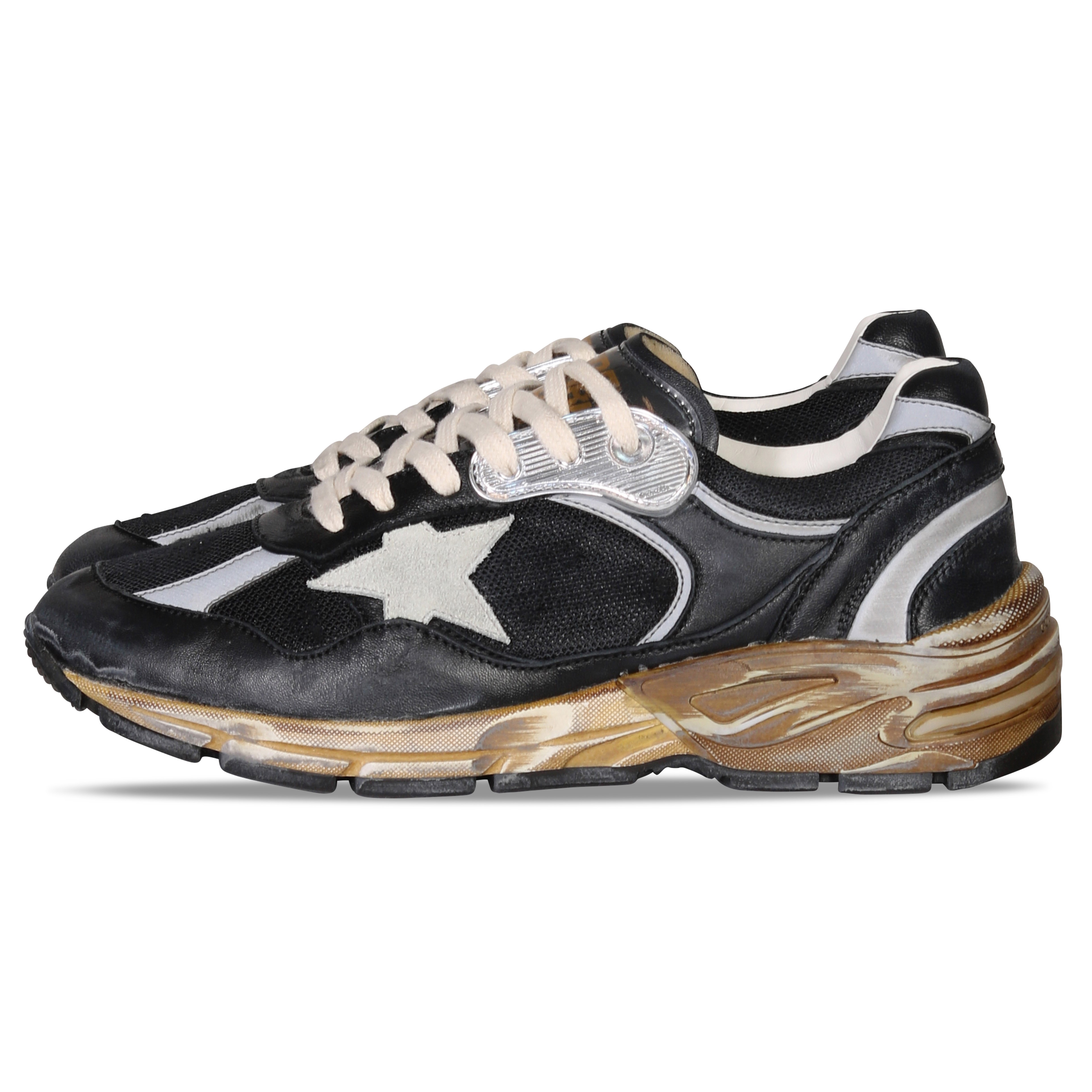 Golden Goose Sneaker Running Dad Star in Black 38