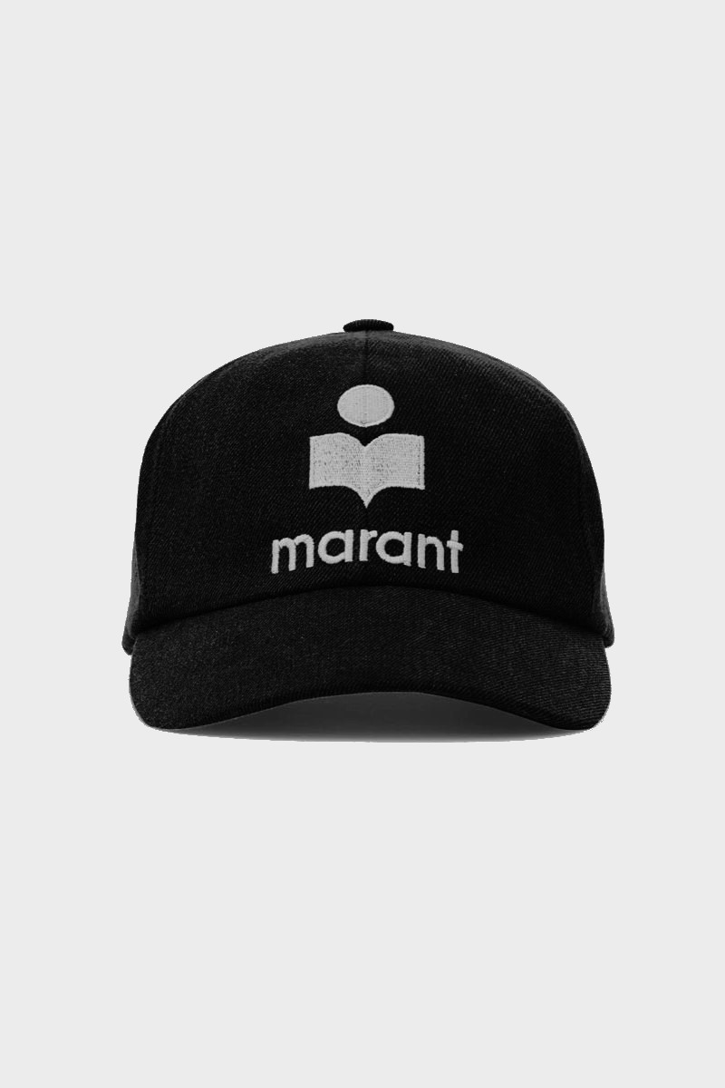 ISABEL MARANT Tyron Cap in Black/Ecru 57