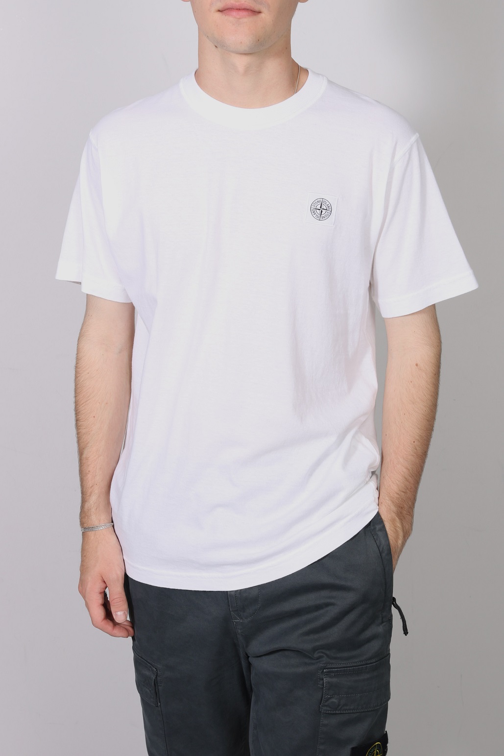 STONE ISLAND T-Shirt in White 2XL