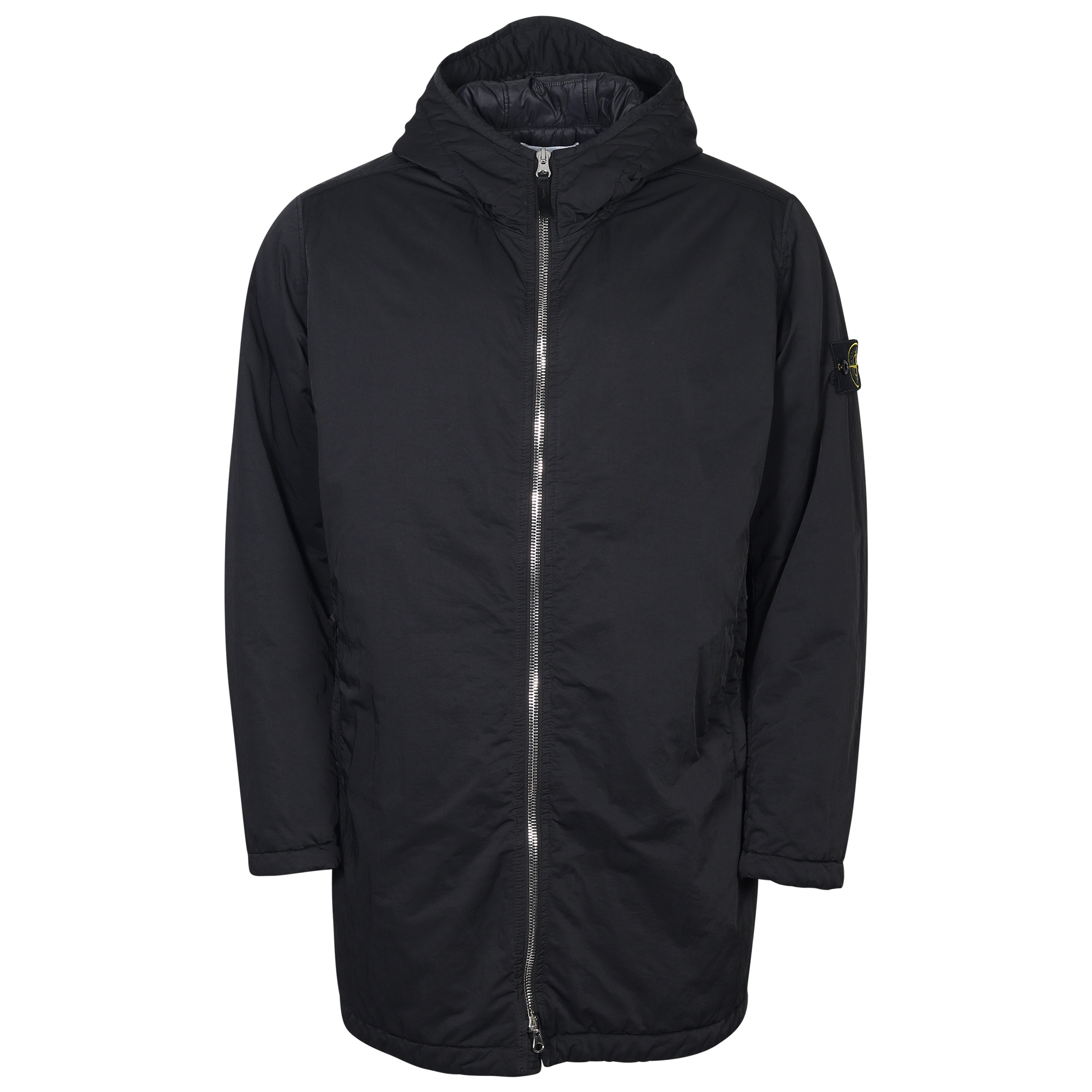 Stone Island Hyper Dense Nylon Twill Jacket Black With Primaloft