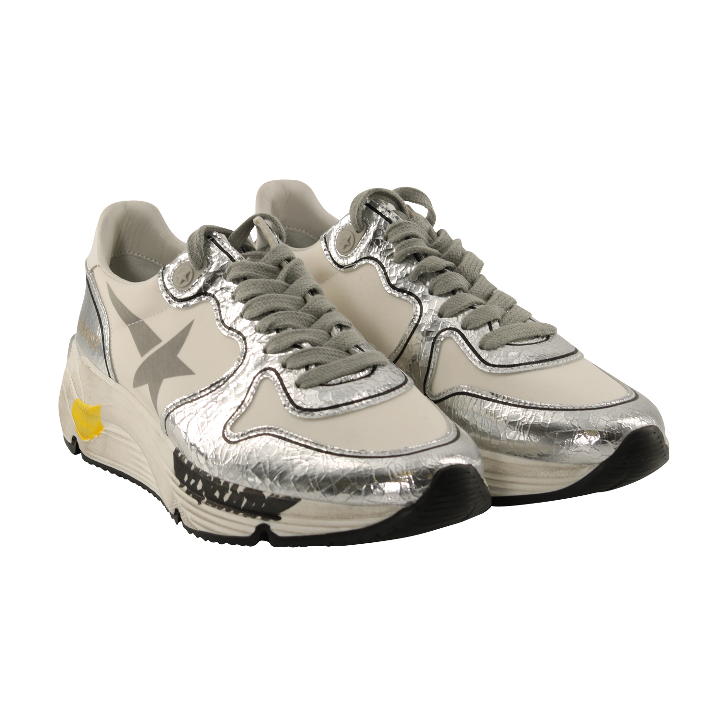 Golden Goose Sneaker Running White/Silver