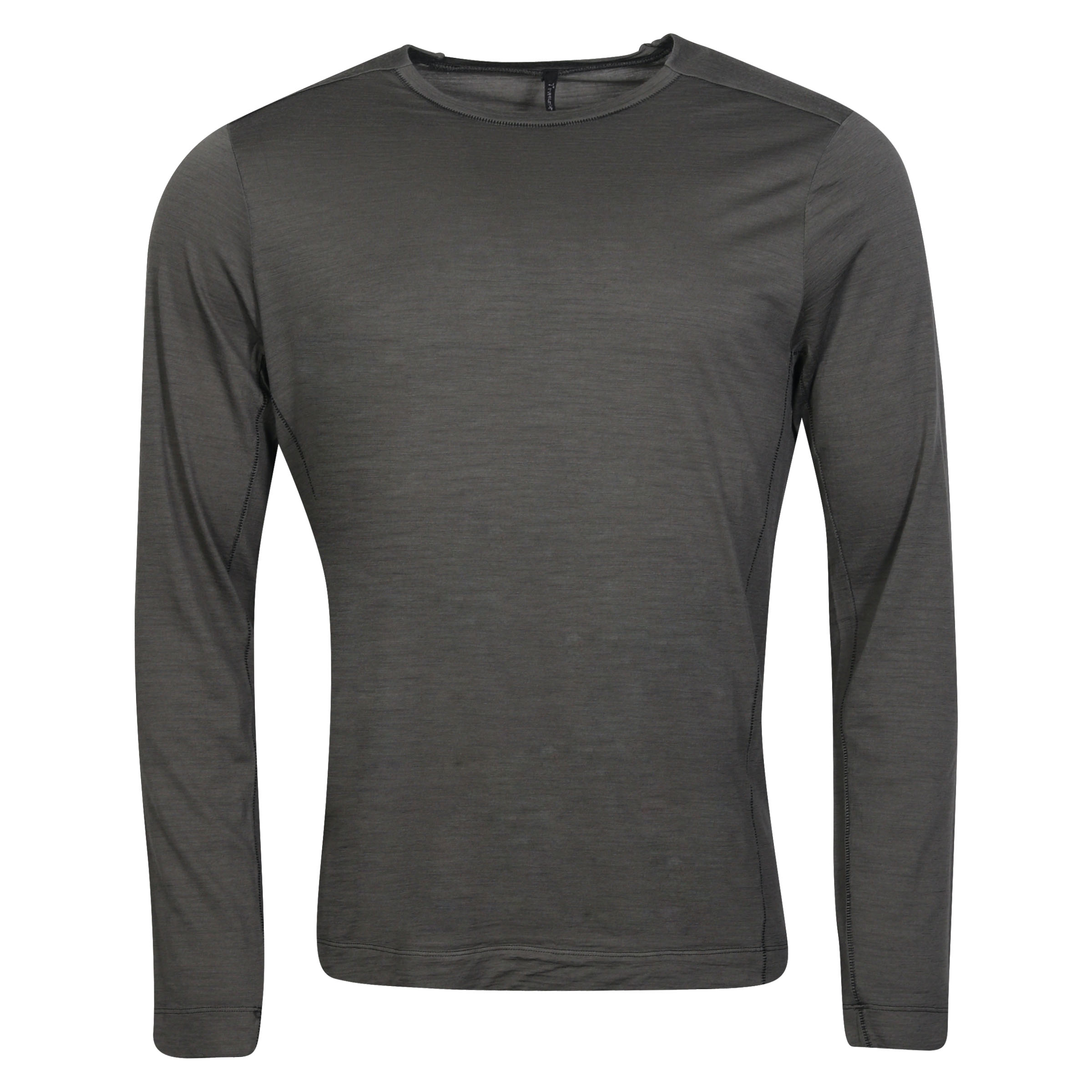 Transit Uomo Wool Longsleeve in Mid Grey