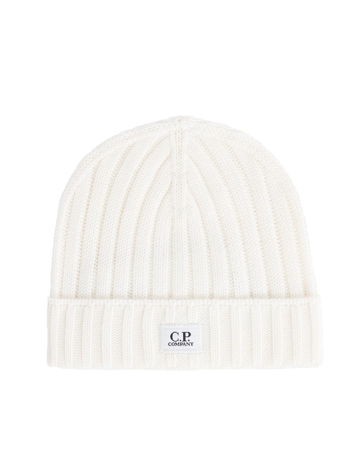 C.P. COMPANY Knit Cap in Gauze White