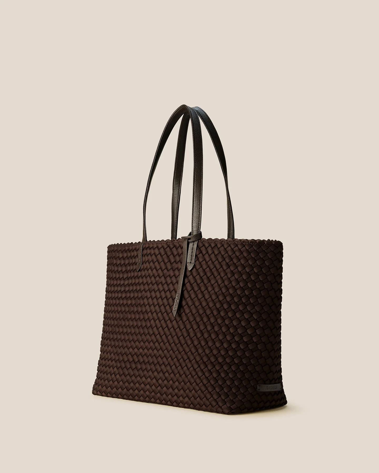 NAGHEDI Handwoven Bag Jet Setter Small in Chocolate