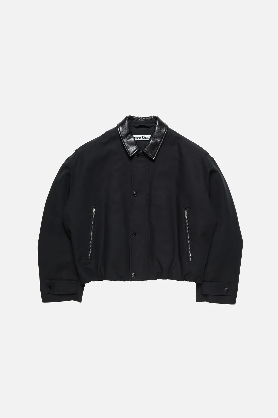 ACNE STUDIOS Twill Bomber Jacket in Black
