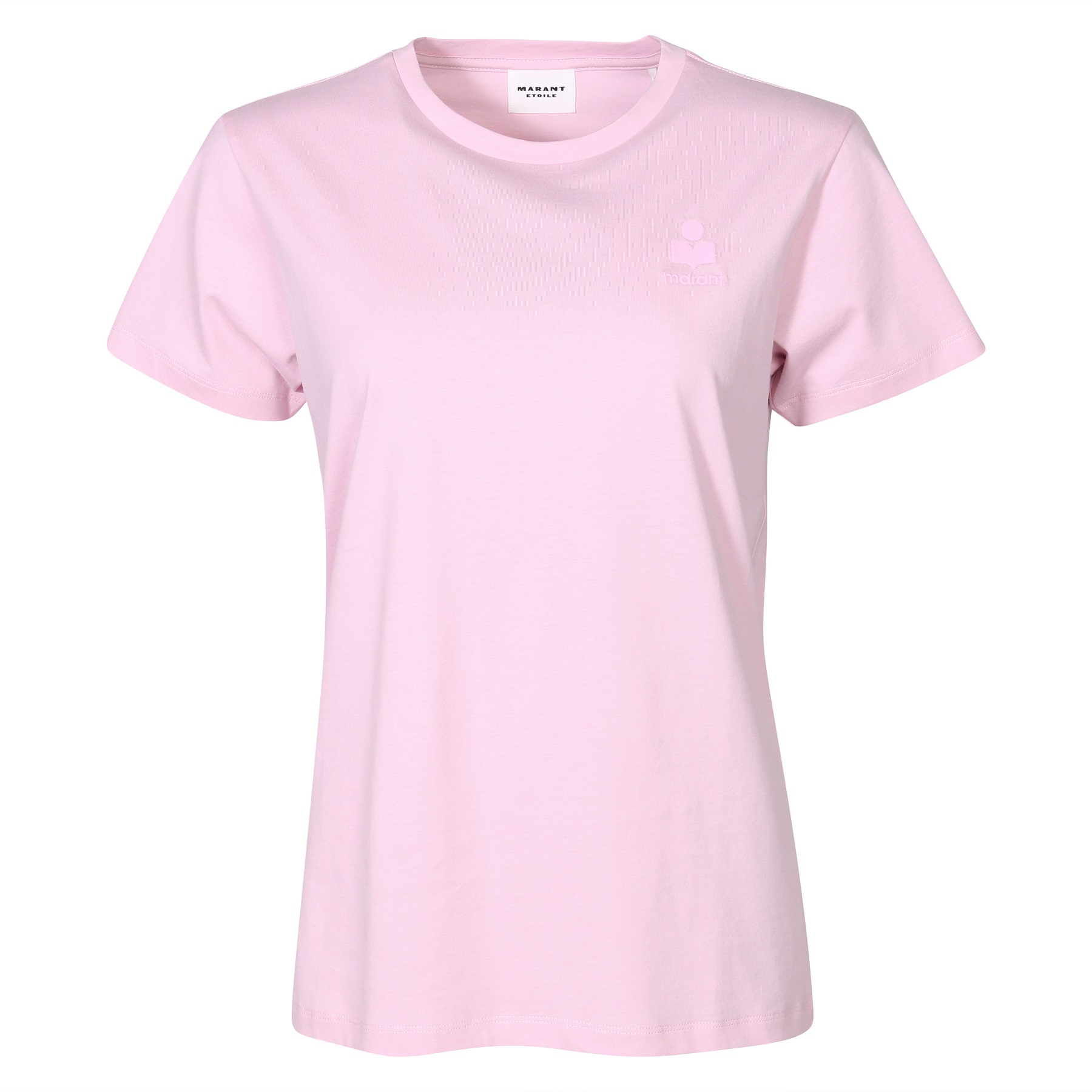 ISABEL MARANT ÉTOILE Aby Logo T-Shirt in Light Pink L