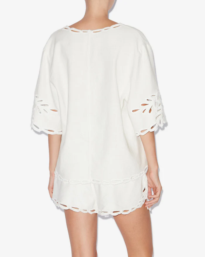 ISABEL MARANT ÉTOILE Shana Tunic in White ISABEL MARANT ÉTOILE Shana Tunic in White