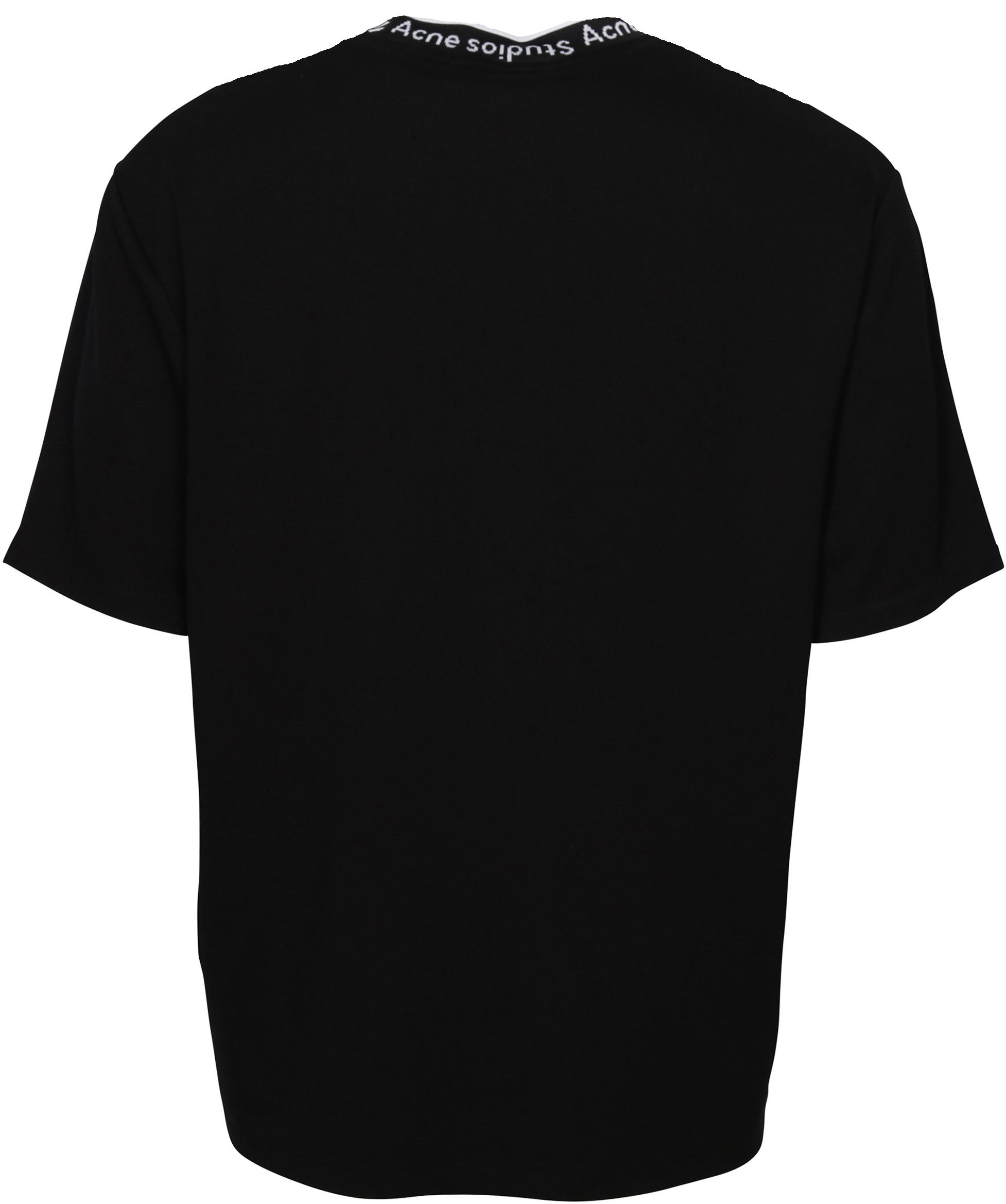 Acne Studios T-Shirt Extorr Logo Rib Black