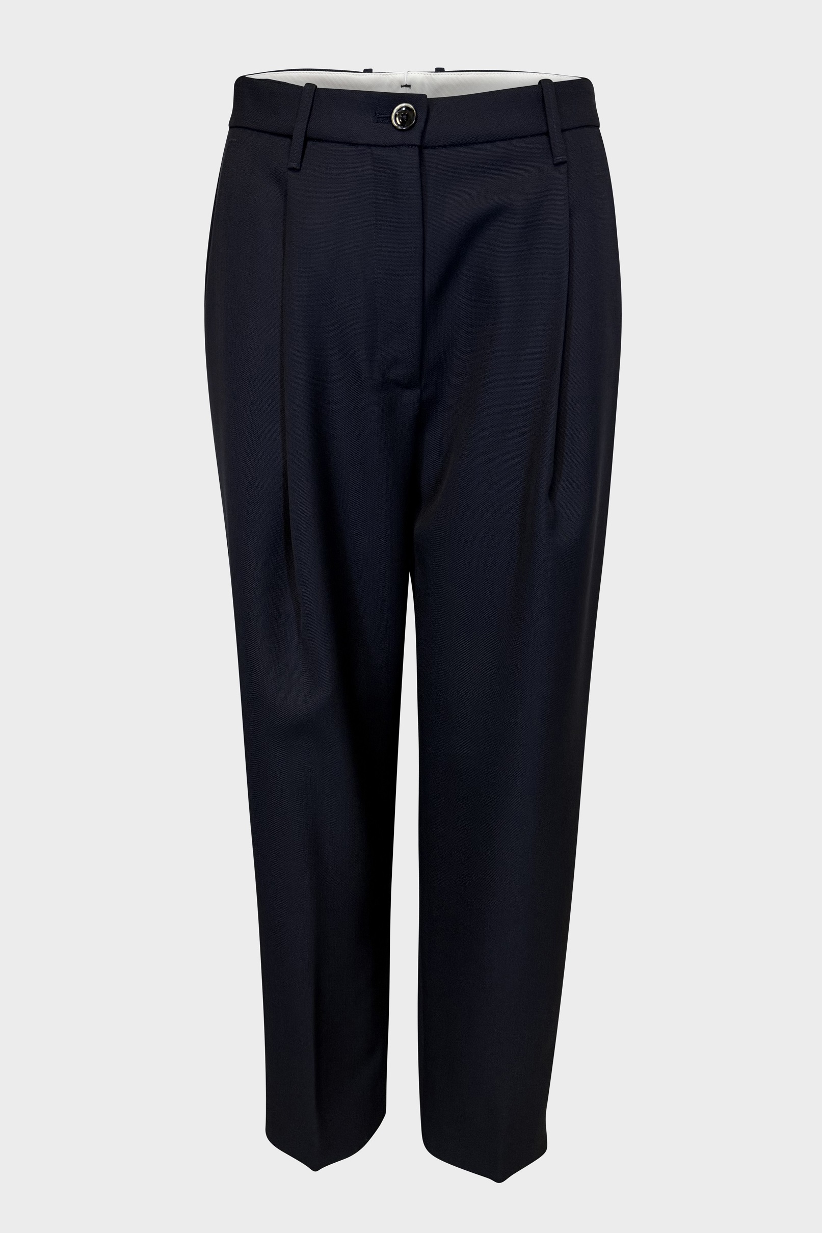 NINE:INTHE:MORNING Structured Wool Pant in Navy