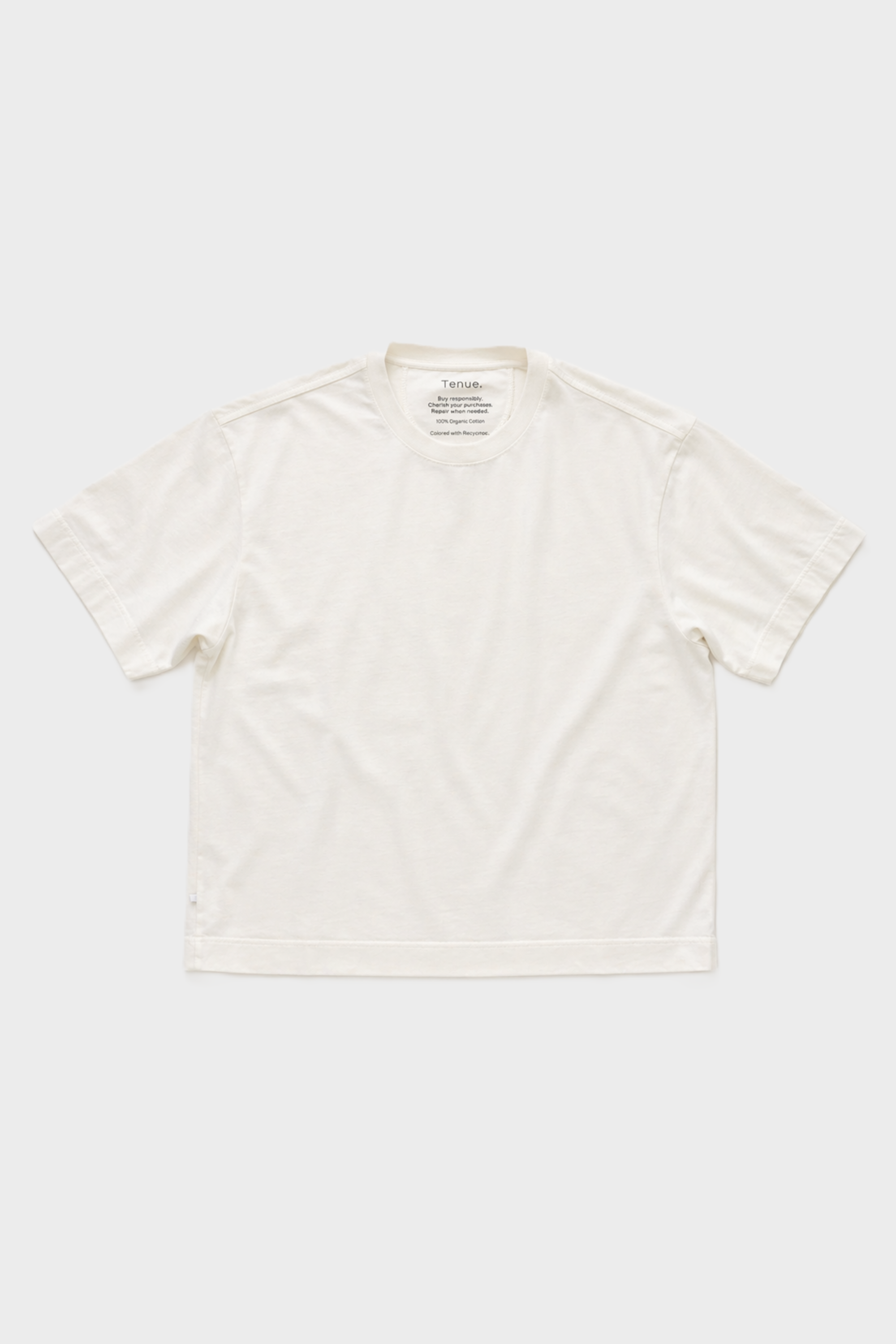TENUE. Mick Relaxed Fit T-Shirt in Optic White