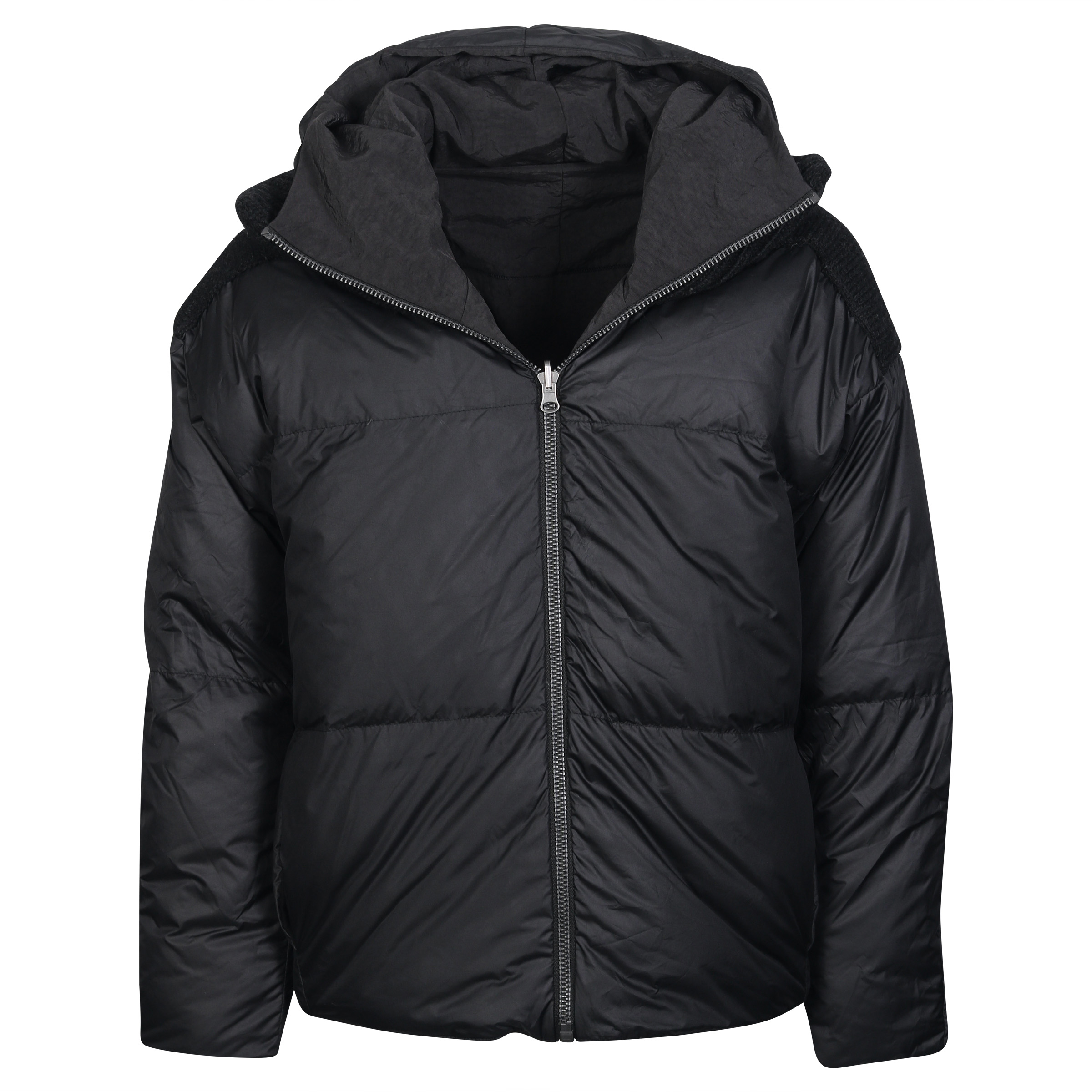 Transit Uomo Hooded Outdoor Jacket in Black