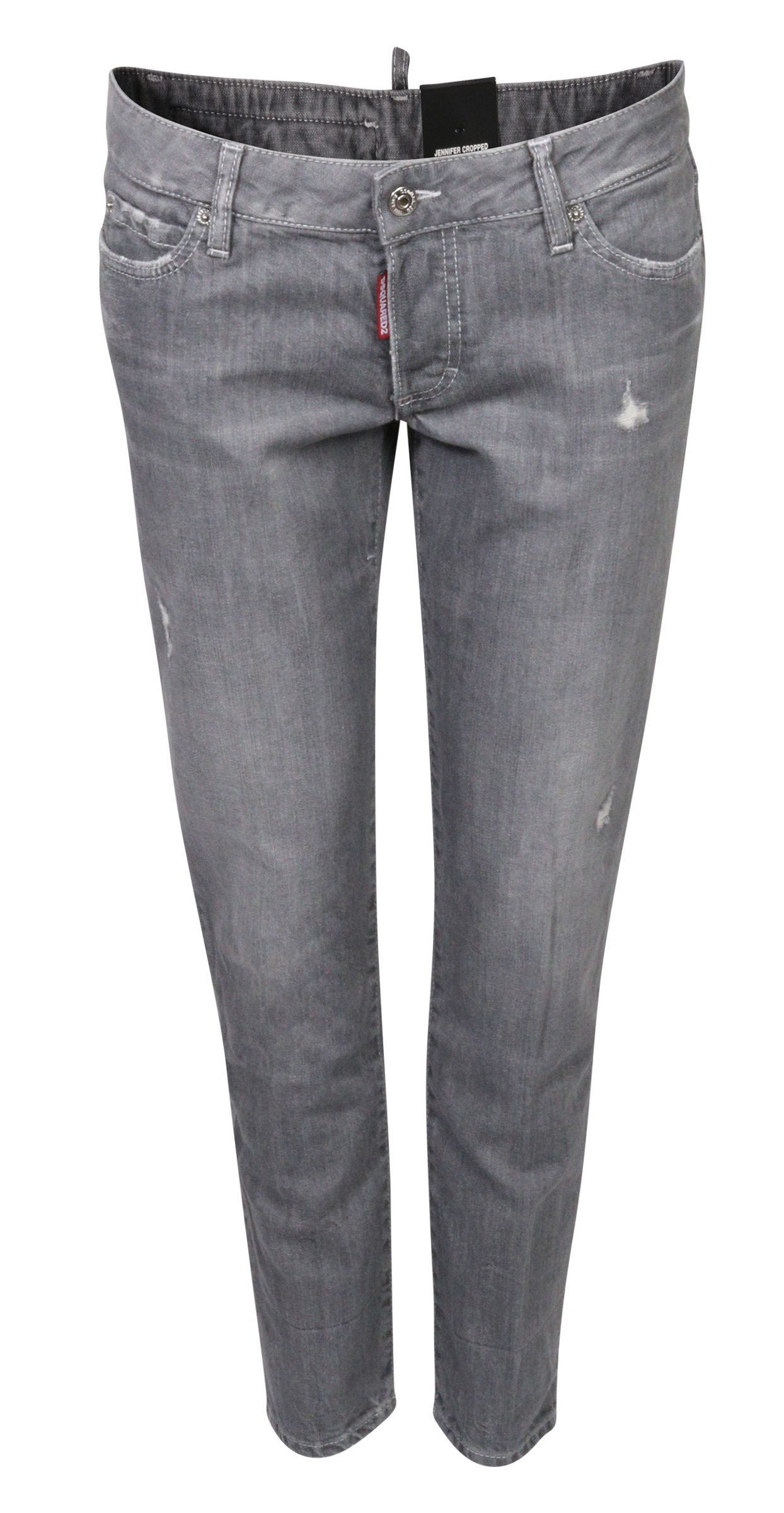 Dsquared Jeans Jennifer Cropped Light Grey Washed