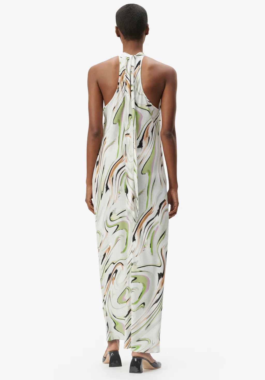 LALA BERLIN Dress Deney Marble Wave Green