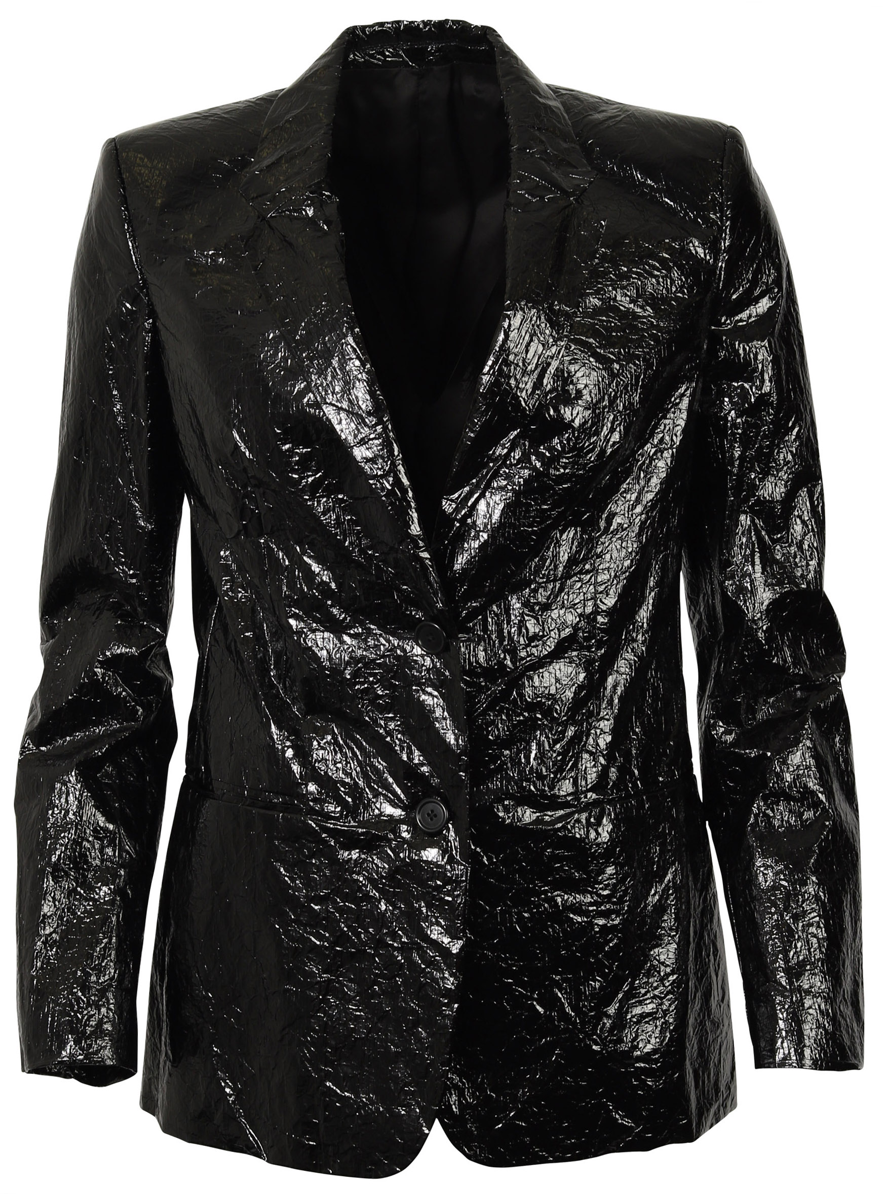 Helmut Lang Wet Look Jacket Black