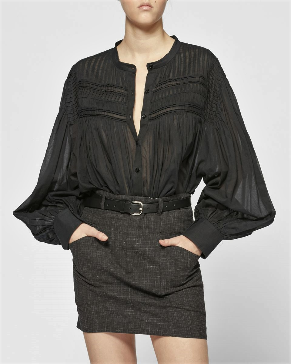 ISABEL MARANT ÉTOILE Plalia Top in Black FR34 / DE32